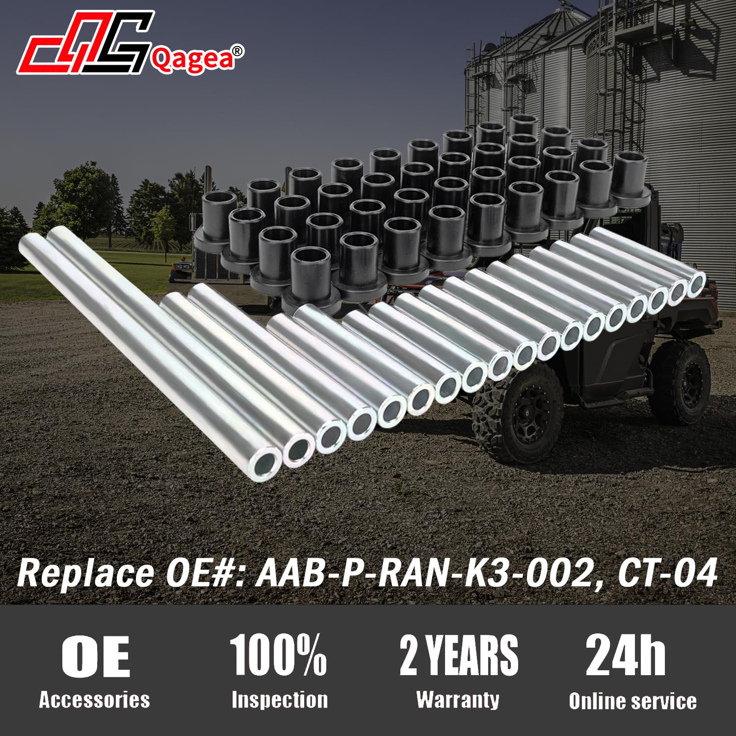 Heavy Duty A-Arm UHMW Control Arms Bushing Kit Replacement for 2013+ Polaris Ranger XP 900, 2014+ Polaris Ranger XP 900 Crew, 20