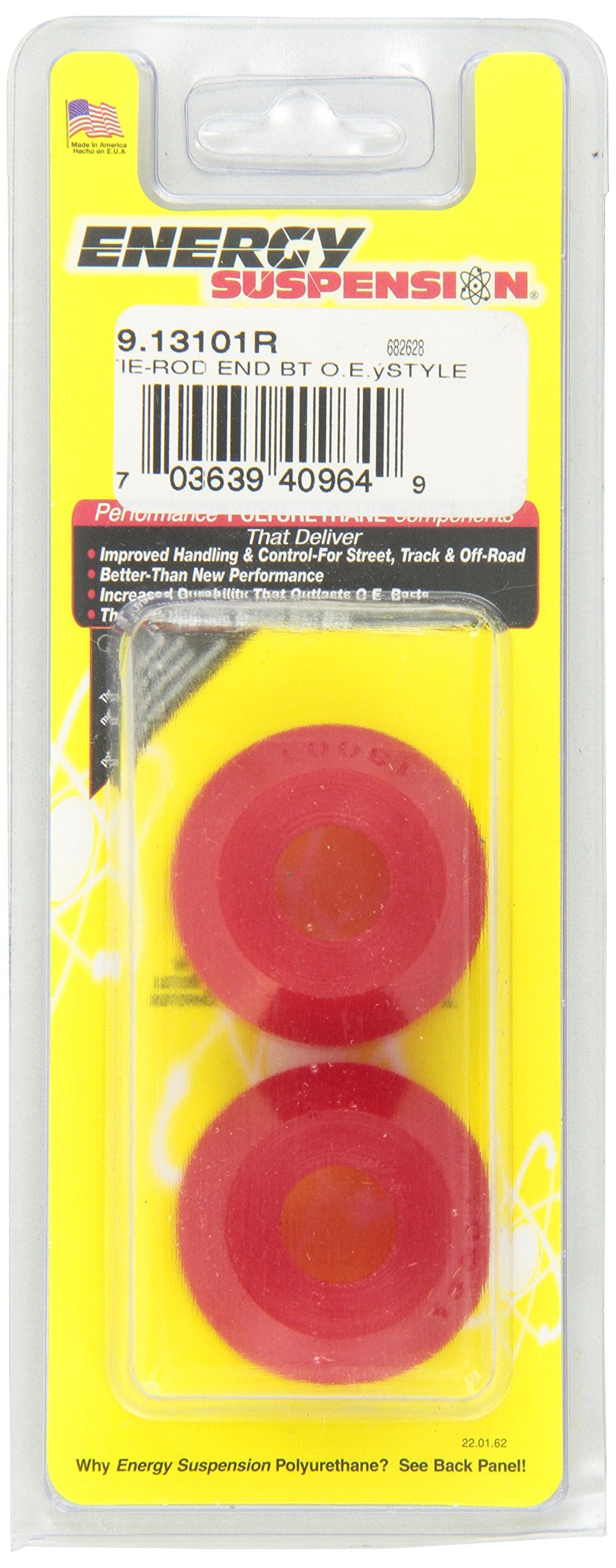 Energy Suspension 9.13101R O.E.M. Style Tie Rod End Boot - Pack Of 2