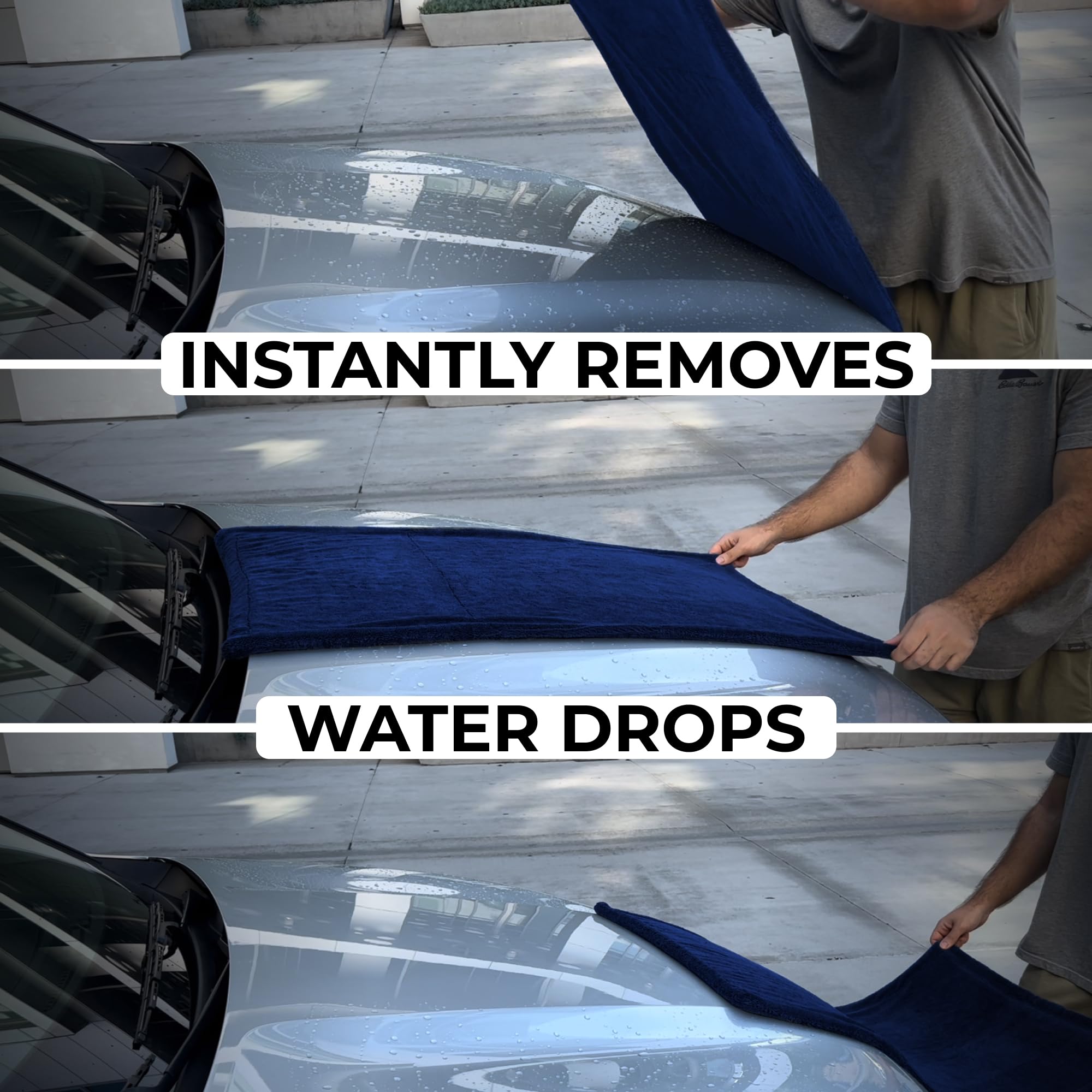 Microfiber Car Drying Towel 1300 GSM Double Twisted Loop - Premium Extra Large Auto Wash Towel for Cars Trucks SUV - Super Absor