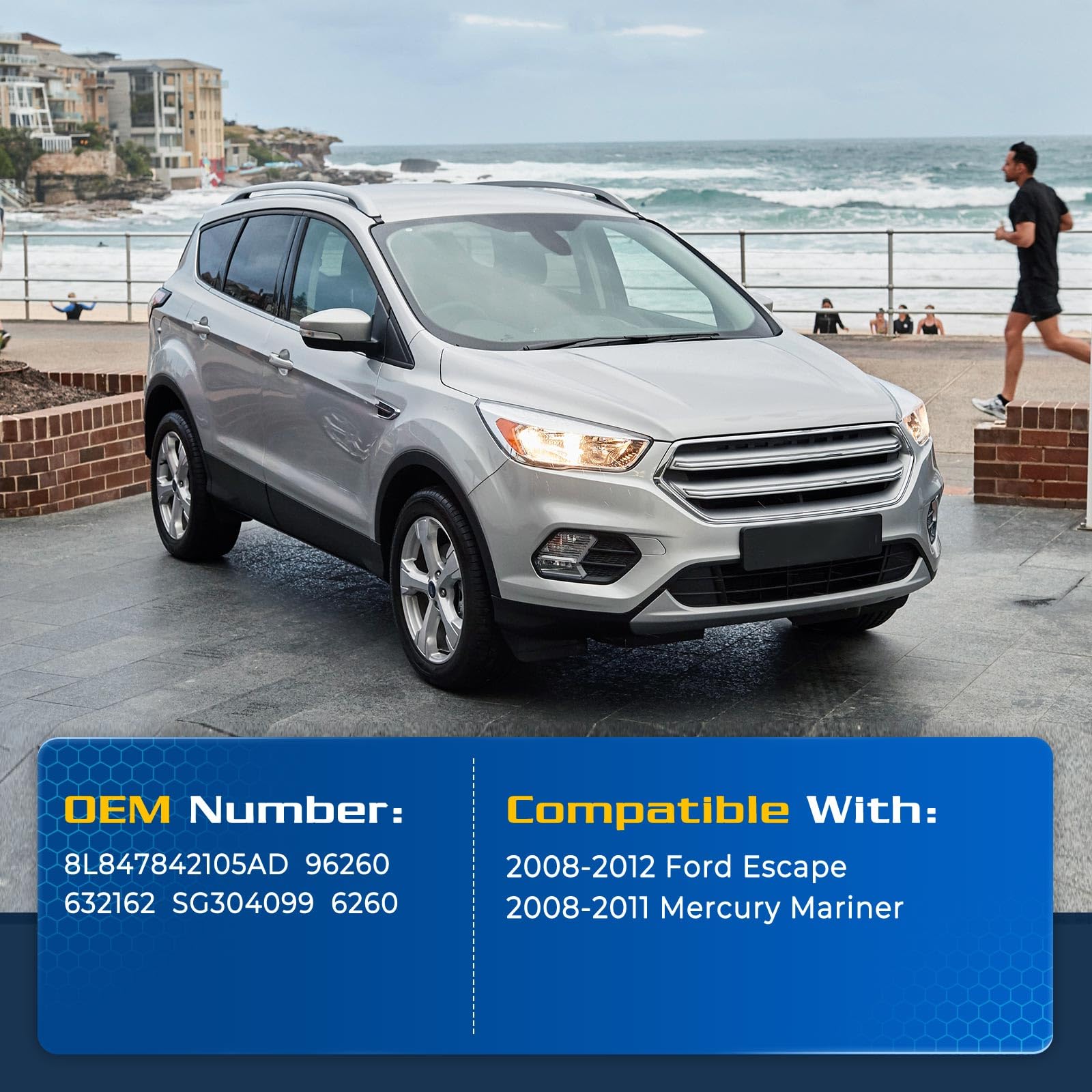 Arana Rear Window Struts For Ford Escape 2008-2012, Rear Glass Window Replacement Shocks Lift Support Fits 2008-2011 Mercury Mar