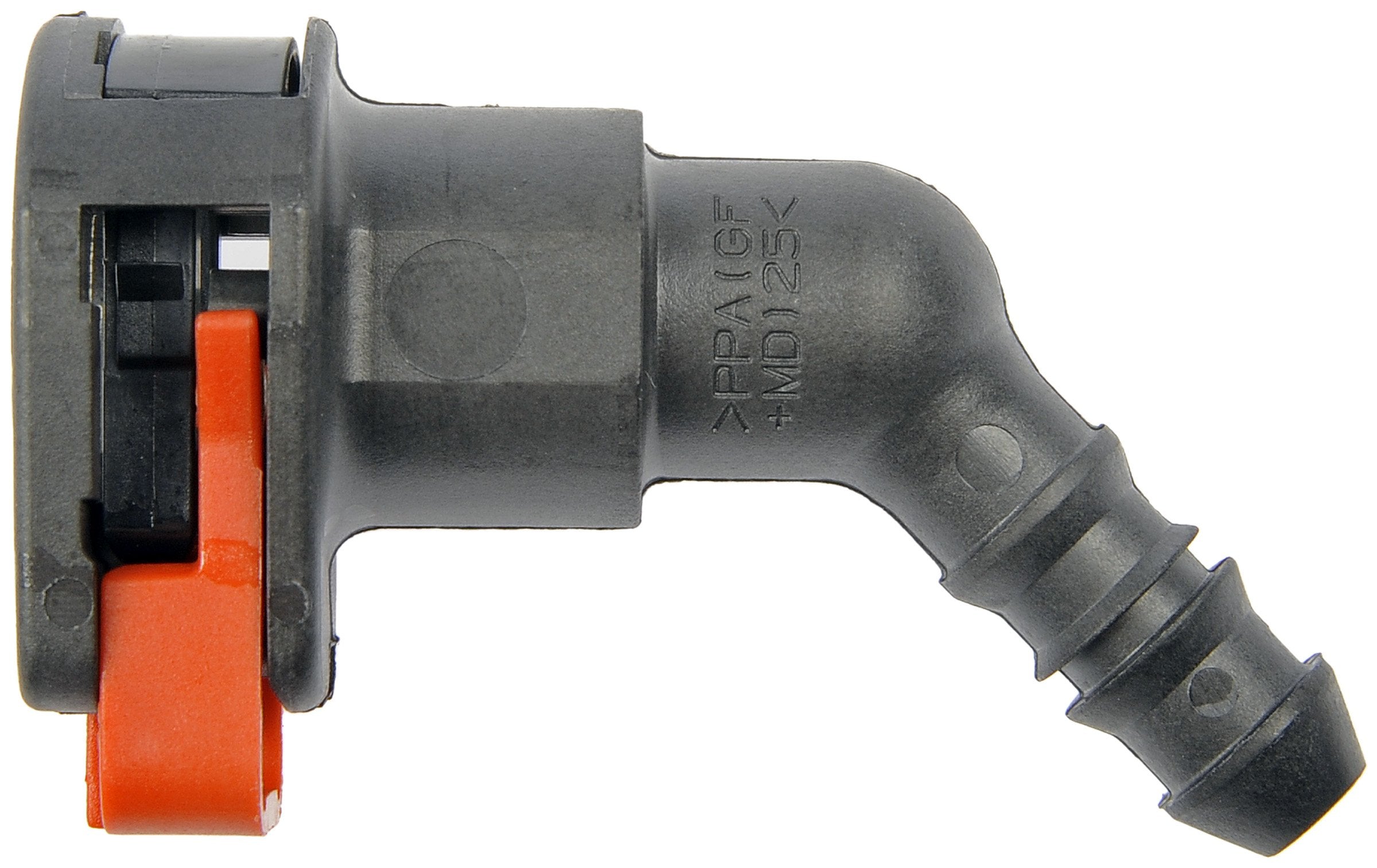 Dorman 800-134 Fuel Line Connector 3/8 In. Steel To 5/16 In. Nylon With 45 Degree Bend, 2 Pack