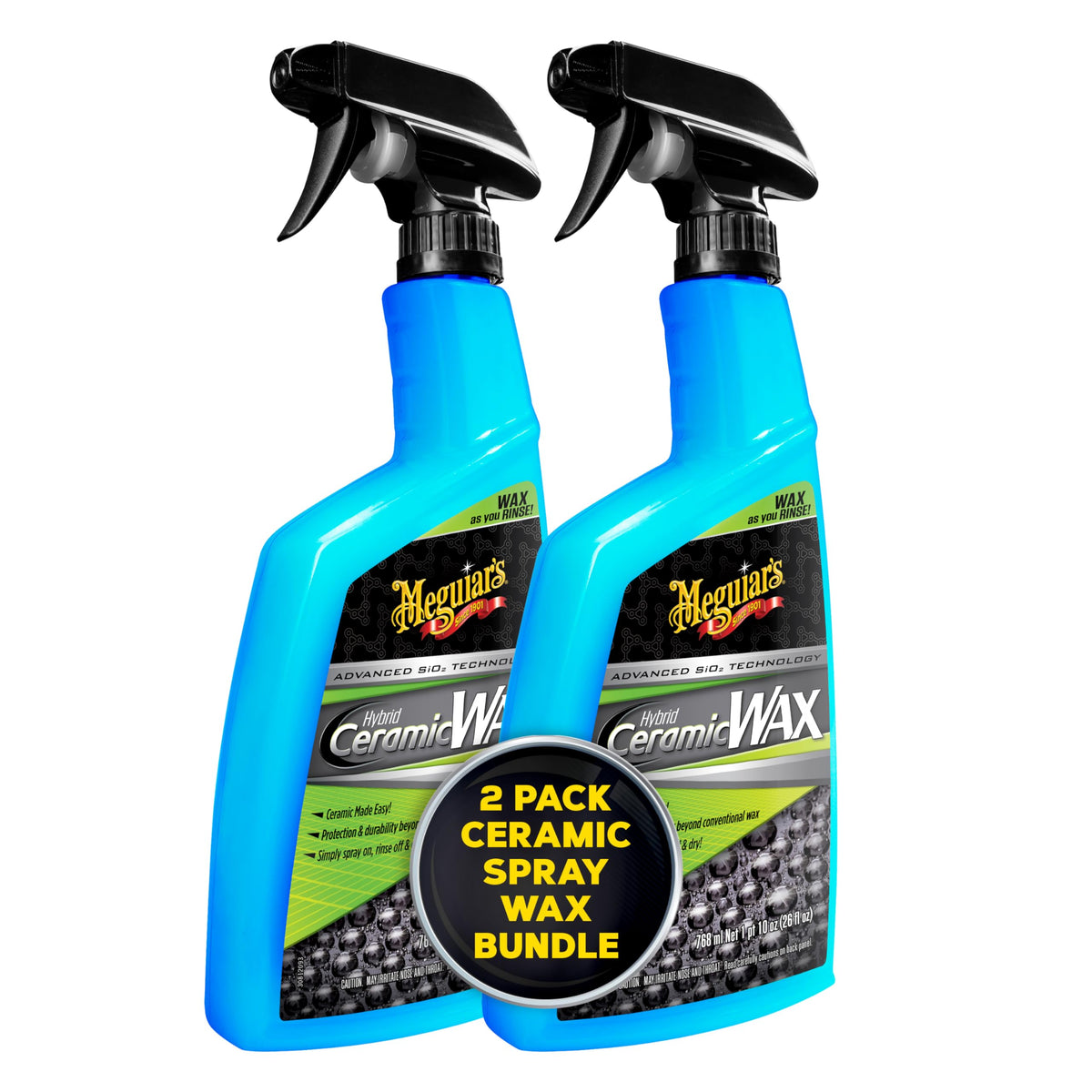 Meguiar 'S G190526 Hybrid Ceramic Wax - 26 Oz Spray Bottle (Pack Of 2)