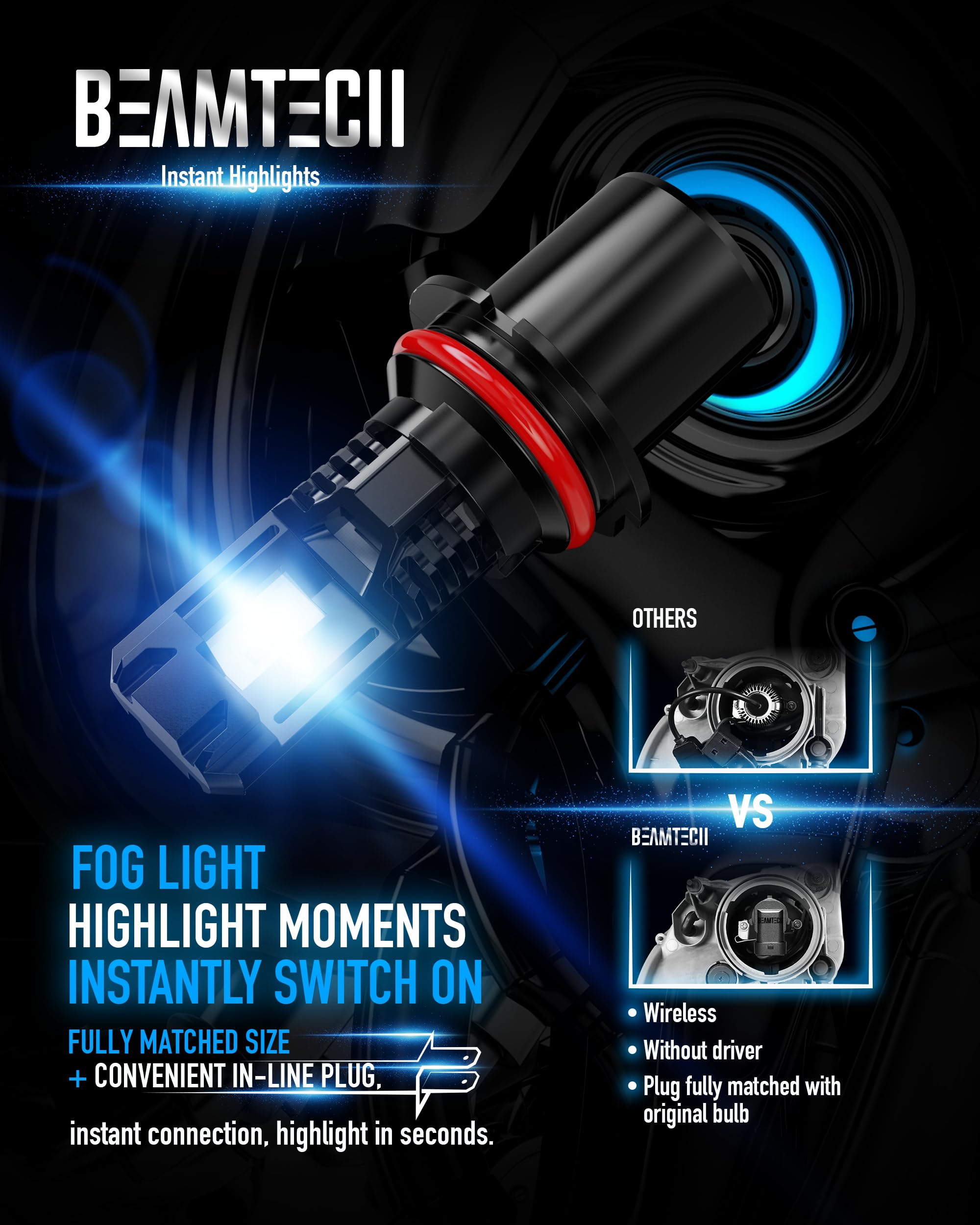 Beamtech 9007 Bulb Hb5 Fog Light Or Atvs