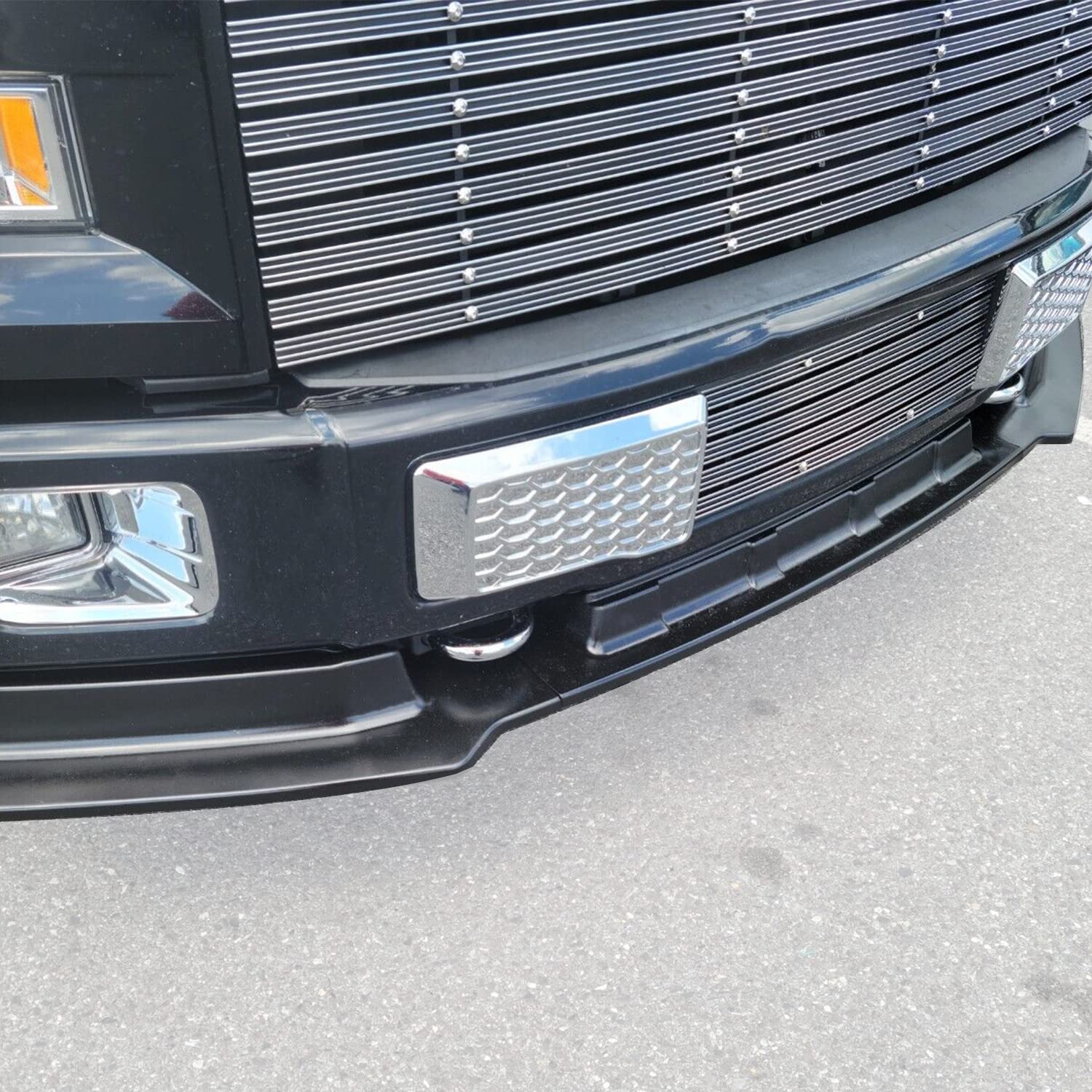 Ecotric Pair Chrome Tow Hooks Compatible With 2009-2019 Ford F150 With Mounting Hardware Replacement For Fl3Z-17N808-A| Fl3Z17N808A 2 Pcs