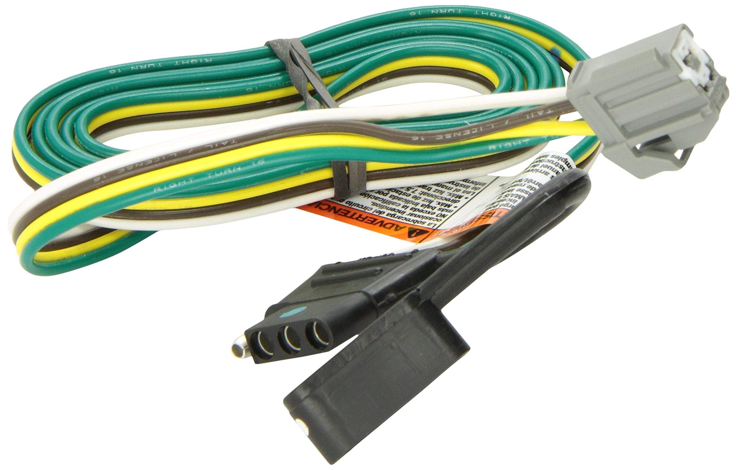 Tekonsha 118264 4-Flat Tow Harness Wiring Package, Silver