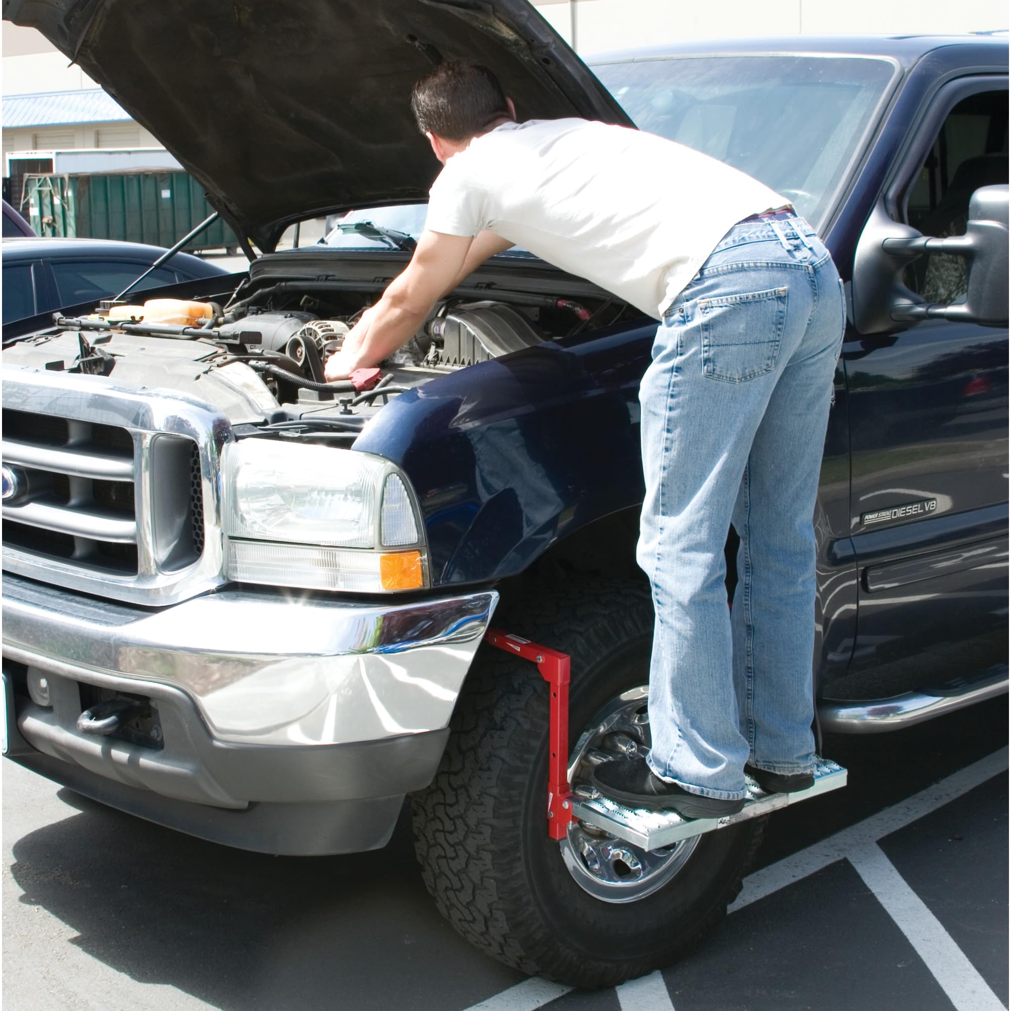 Performance Tool W41039 Non-Slip Truck Tire Service Step (Fits Up To 13 Deep Tire)