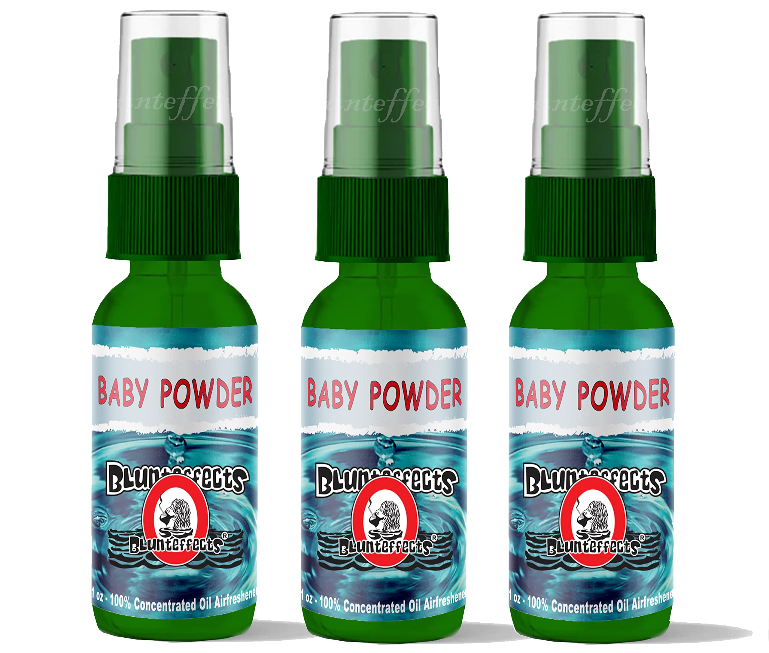 Blunteffects Blunt Effects 100% Concentrated Air Freshener Car/Home Oder Neutralizing Spray (3 Pack) [Choose The Scent] (Baby Po