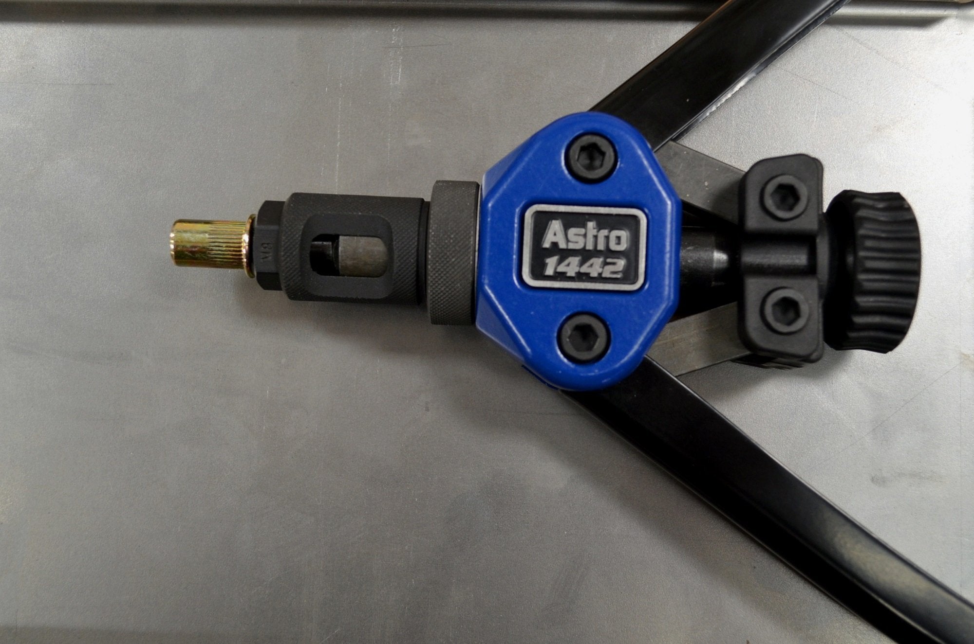 Astro Pneumatic Tool 1442 Hand Rivet Nut Setter Kit - 13" Metric & SAE with 60pc Rivnuts, Solid Material