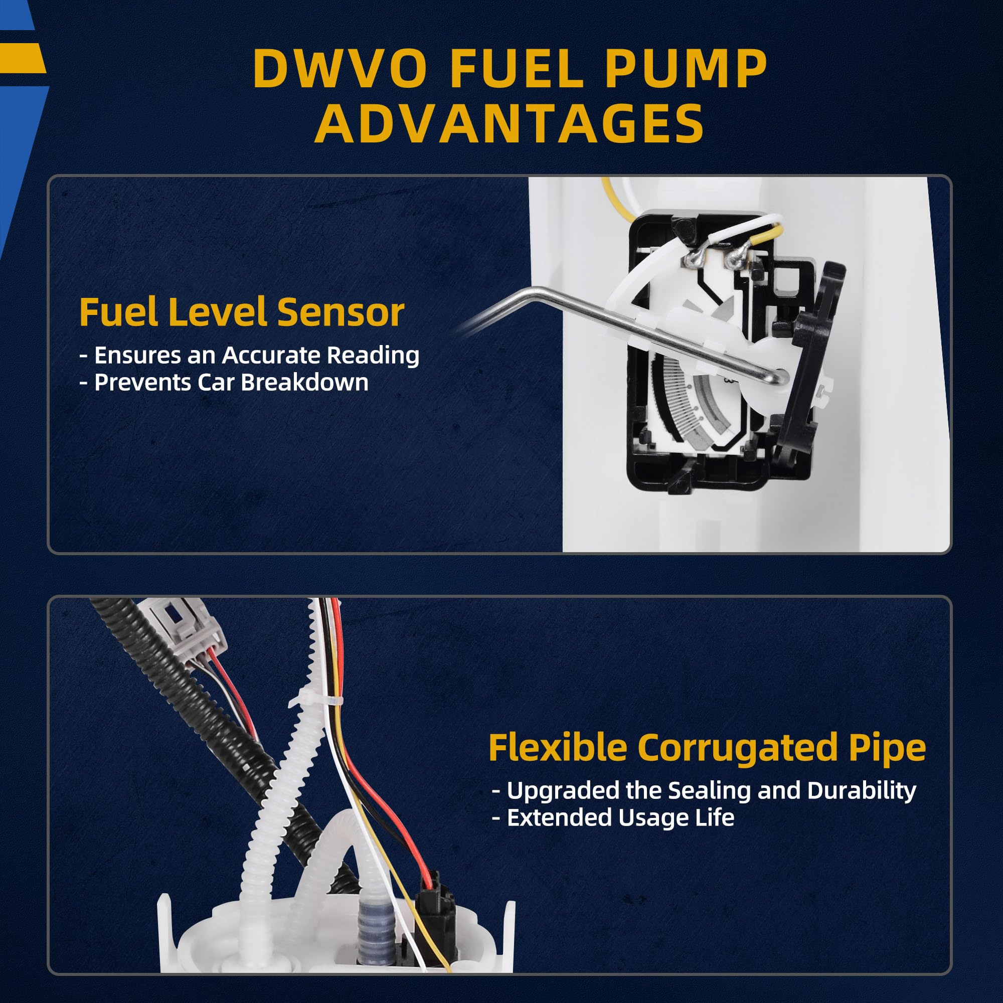 Dwvo Fuel Pump Compatible With 2001 2002 2003 2004 Ford Mustang 3.8L 3.9L 4.6L