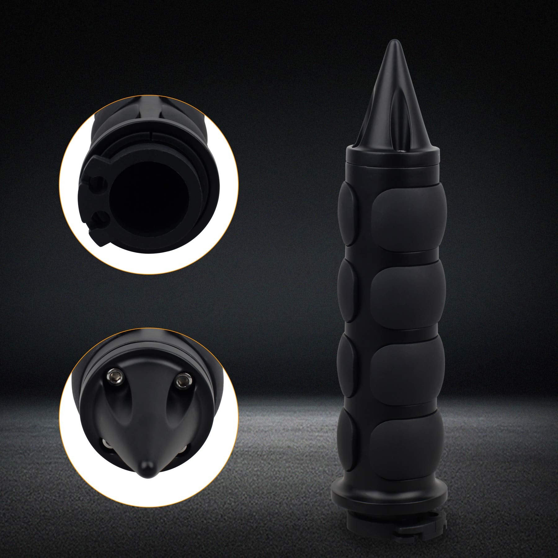 Nthreeauto 1' / 25Mm Motorcycle Hand Grips Handlebar Grips Handle Throttle Grip Compatible With Harley Sportster Dyna Road Electra Glide Softail Touring Fat Boy