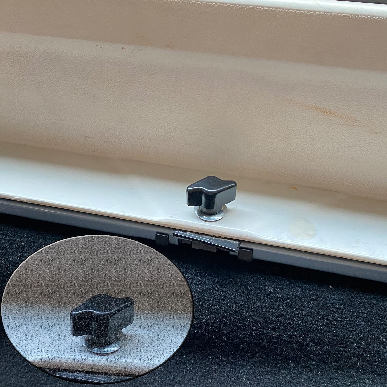 Qiilu Hardtop Bolts Screws, 8Pcs Universal Hard Top Fasteners Thumb Screws Nuts Bolts For Wrangler Yj Tj Jk