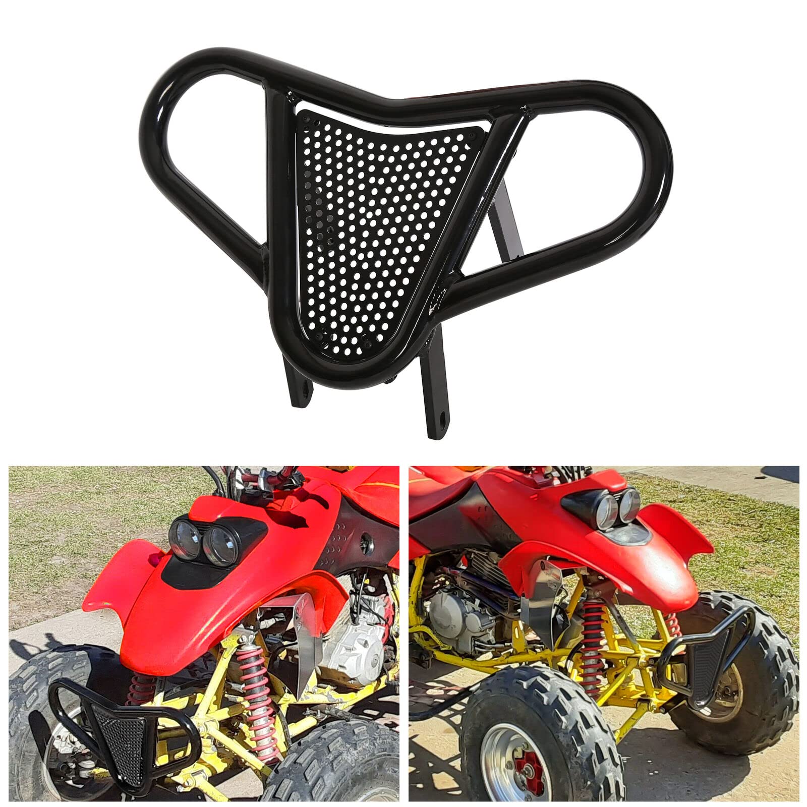 Ecotric Front Bumper Compatible With 1999-2014 Honda Trx 450R 450Er 400X Sportrax 400 Trx400Ex