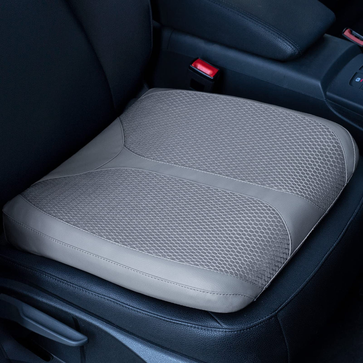 Qyilay Car Memory Foam Heightening Seat Cushion For Short Drivers,Hip/Tailbone/Lower Back Pain Relief Driving Booster Seat For A
