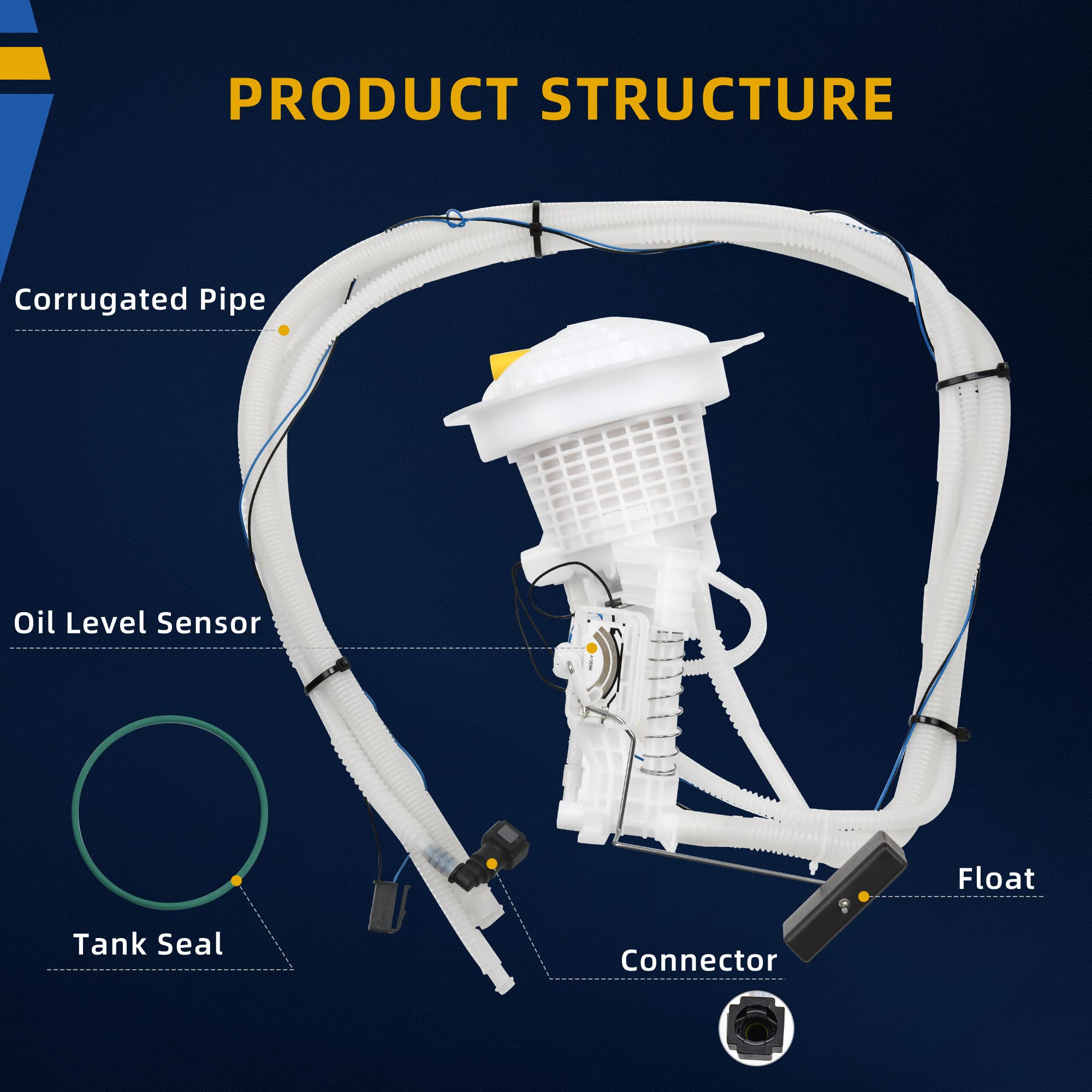 Dwvo Fuel Pump Compatible With 2005-2014 Chrysler 300 (With Gasoline Engines Only)/2008-2016 Dodge Challenger/2006-2016 Dodge Ch