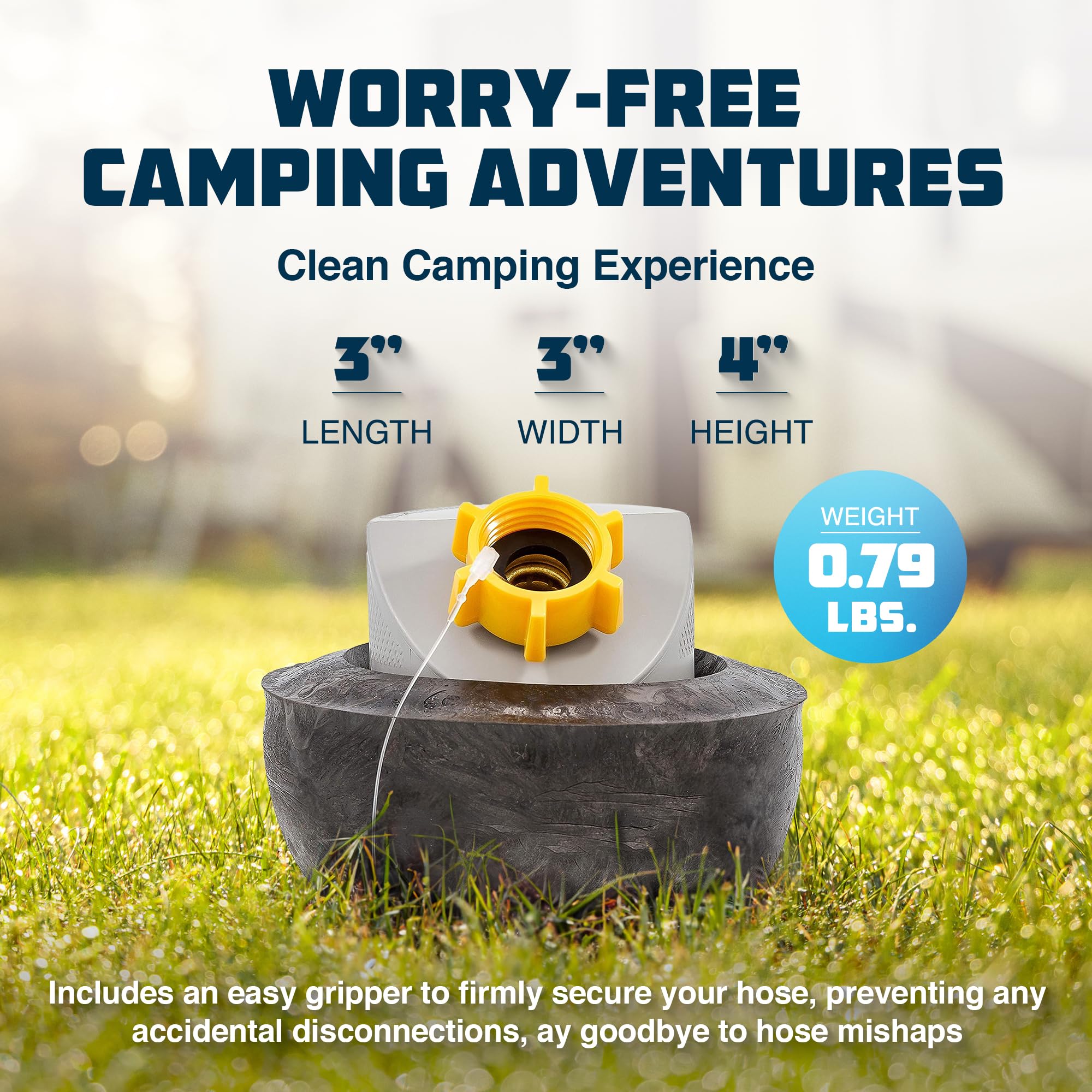 Camco Easy Slip Water Seal Sewer Fitting Rv Camper