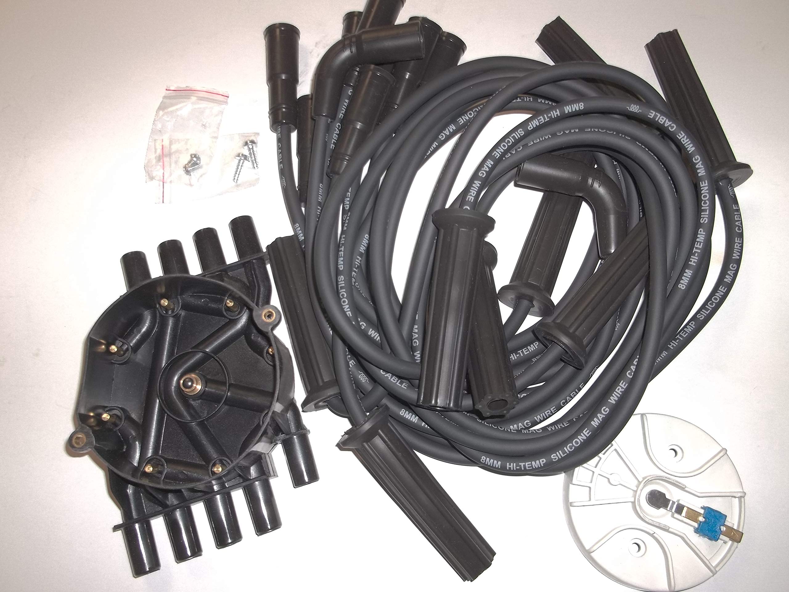 Distributor Cap, Rotor, Spark Plug Wires Tune Up Kit For Mercruiser 5.0 5.7 Mpi Mag And Volvo Penta 5.0 5.7 Gi Gxi