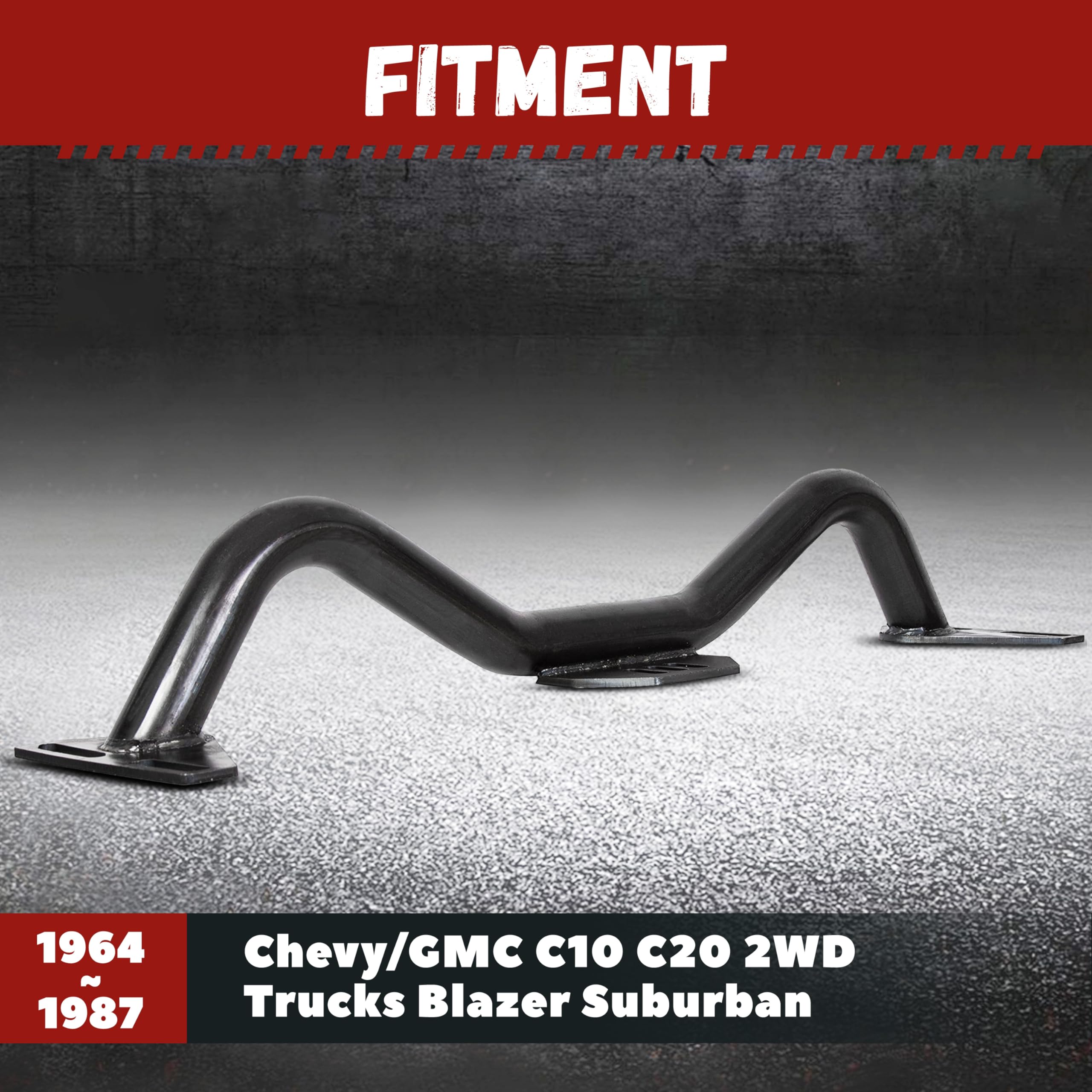 Kojem Adjustable Transmission Crossmember Compatible with 1964-1987 Chevy/GMC C10 C20 2WD Trucks Blazer Suburban Transmission Cr