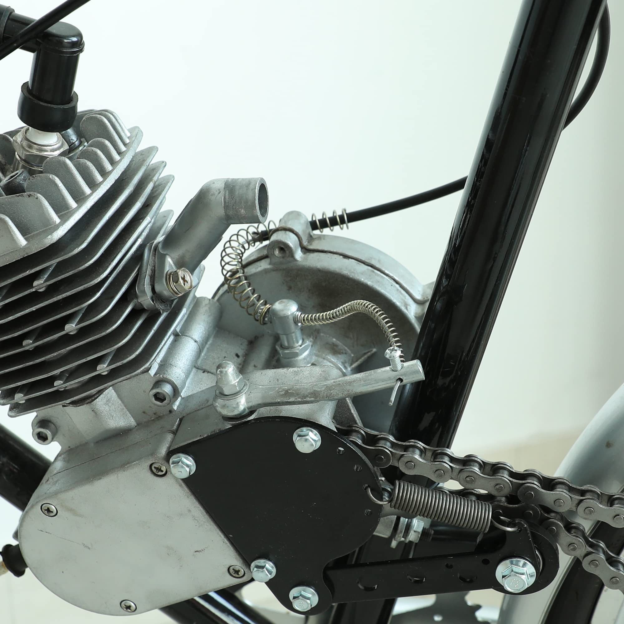 YOXUFA Motorized Bike Clutch Lever Handle Cable Spring Kit for 49cc 50cc 66cc 80cc 100cc 2 Stroke Engine Gas Motorized Bike Moto