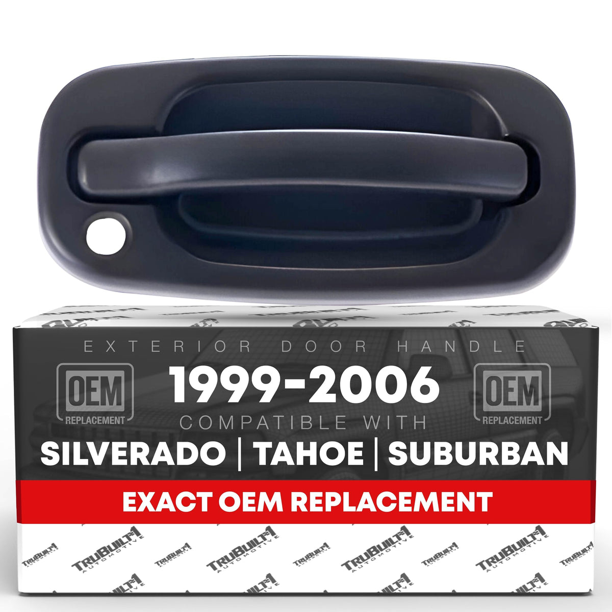 Exterior Front Passenger Door Handle - Compatible With 1999-2006 Chevrolet Silverado, 02-06 Avalanche, Suburban, Tahoe; 1999-200