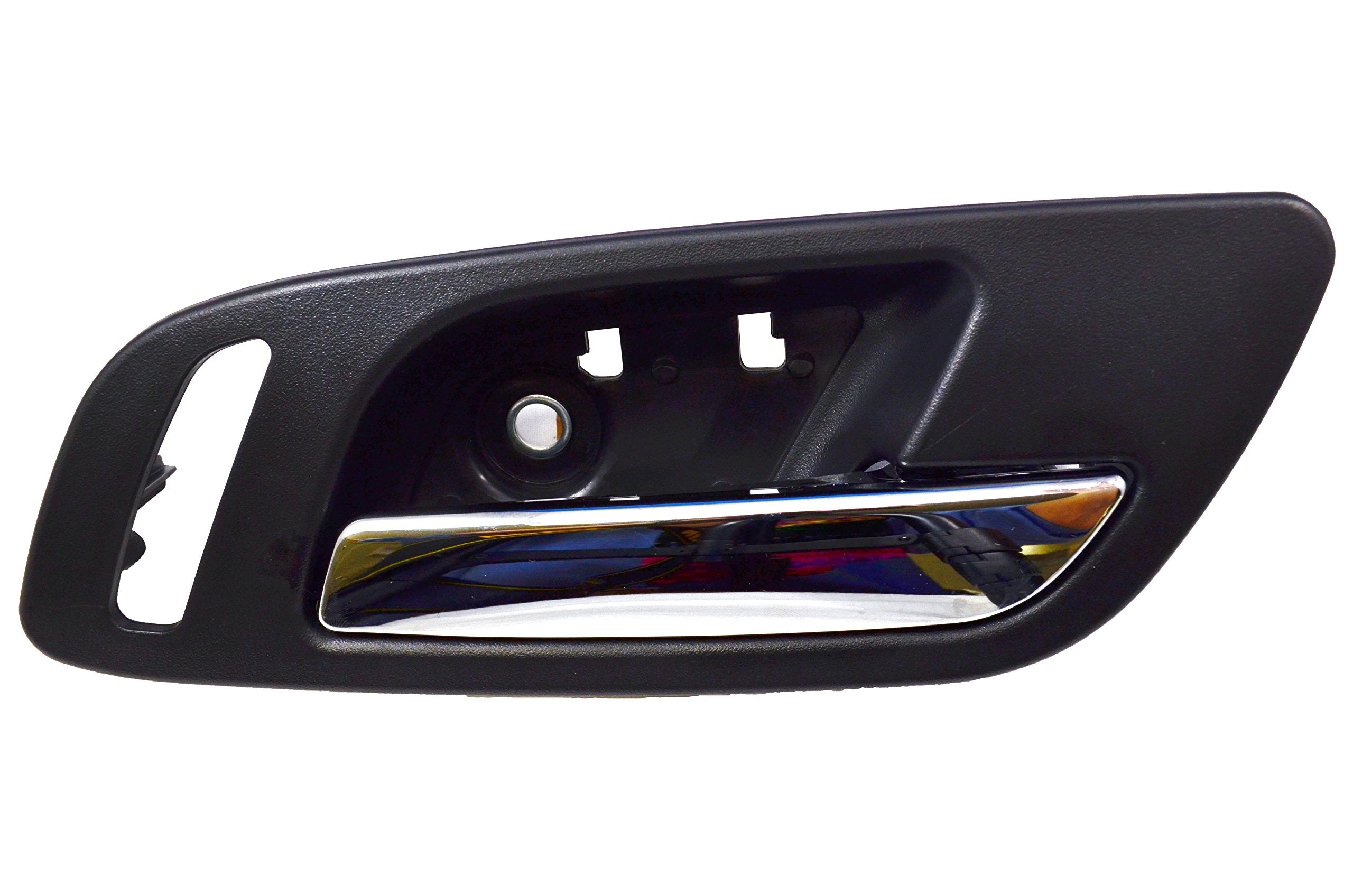 Pt Auto Warehouse Gm-2546Ma-Fr - Inside Interior Inner Door Handle, Black (Ebony) Housing With Chrome Lever - With Heated Seat H