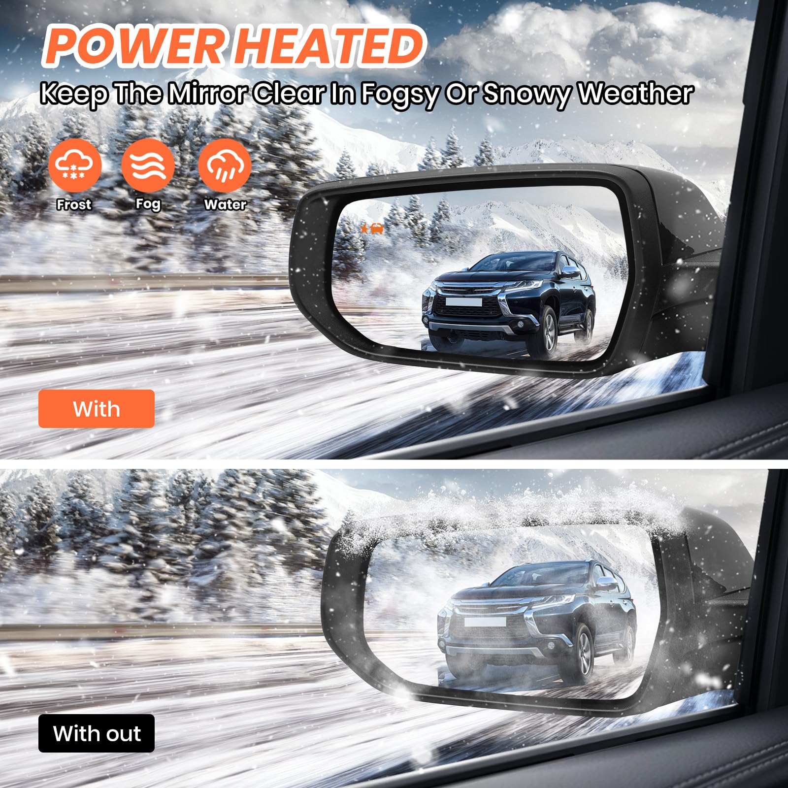 Mofoap Driver Side View Mirror Compatible With Chevy Malibu 2016 2017 2018 2019 2020 2021 2022,Mirrors With Blind Spot Detection