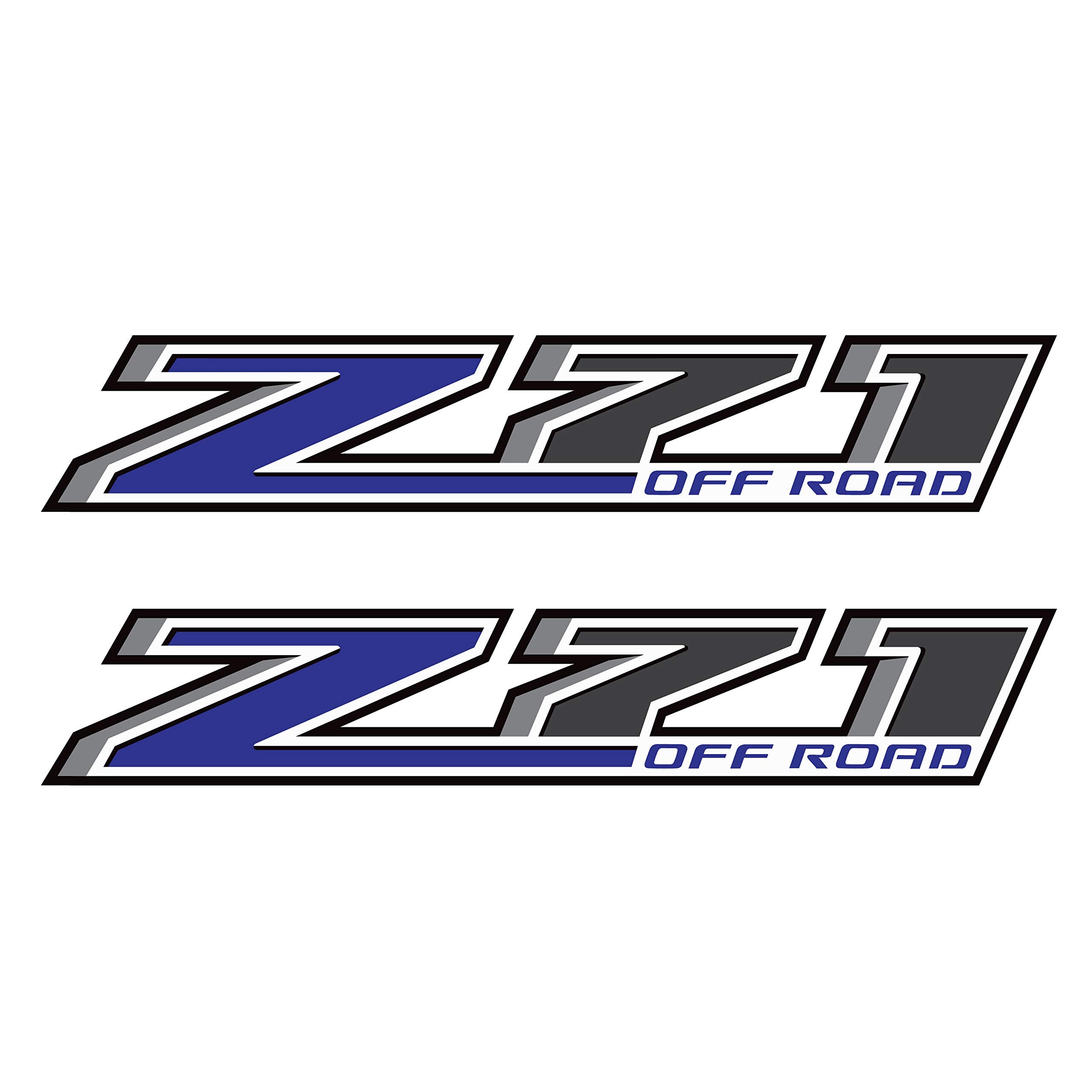 Z71 Offroad Truck Decals - 2014-2018 Bedside Stickers (Z71 Offroad Blue)