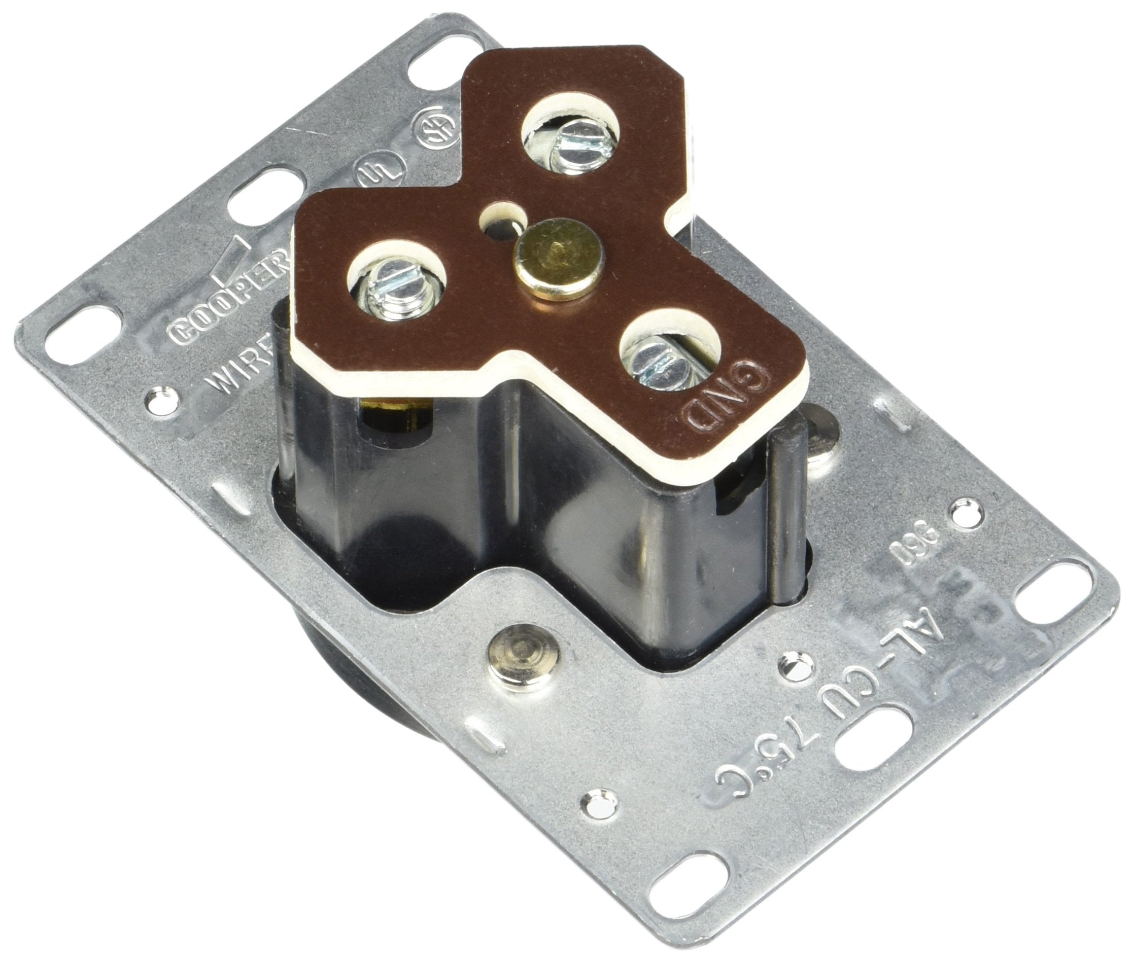 Cooper Wiring Devices 1263Box Flush Receptacle