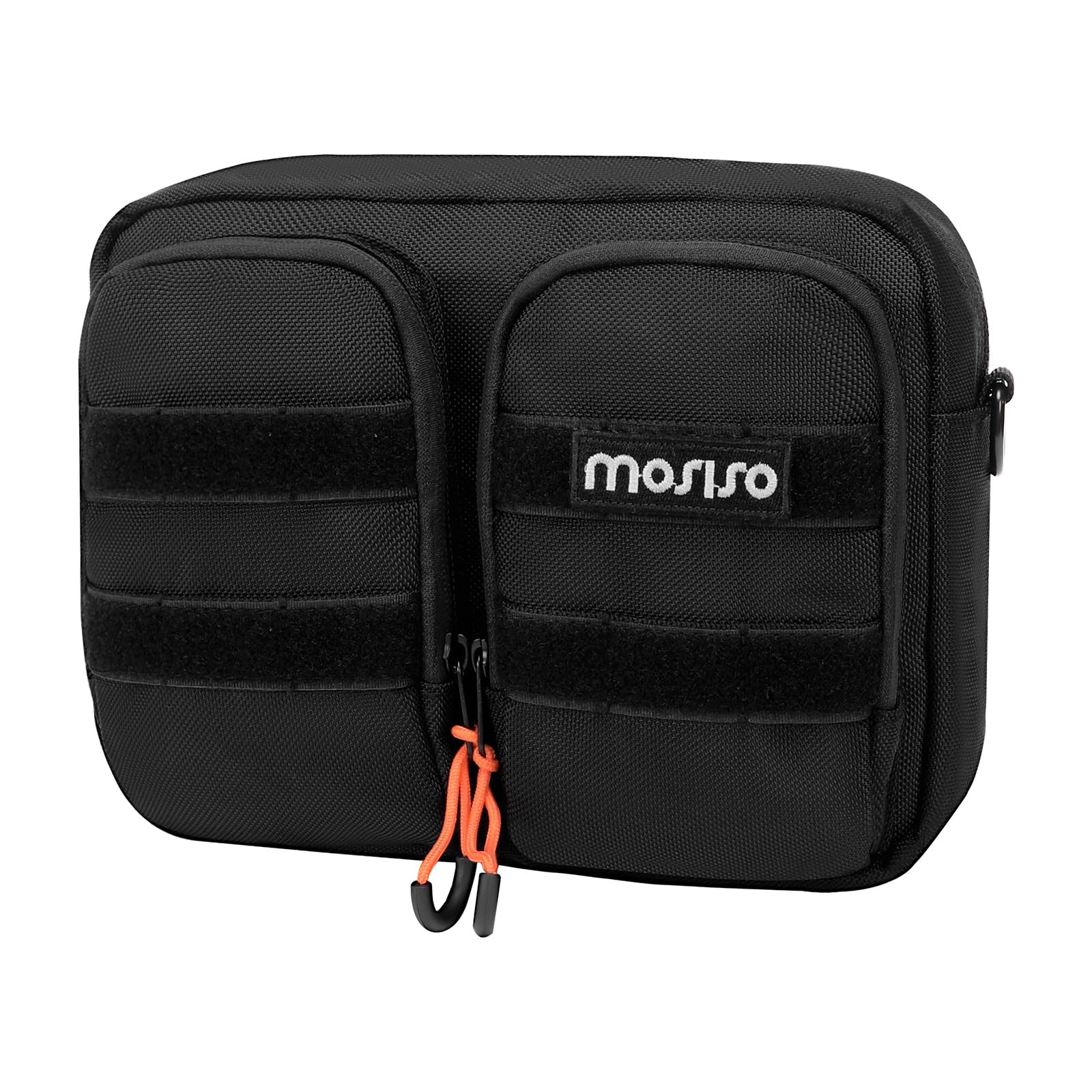 MOSISO Motorcycle Handlebar Bag, Universal Motorcycle Bag for Motorcycle Front Fork, Portable Motorcycle Tool Bag Motorbike Stor