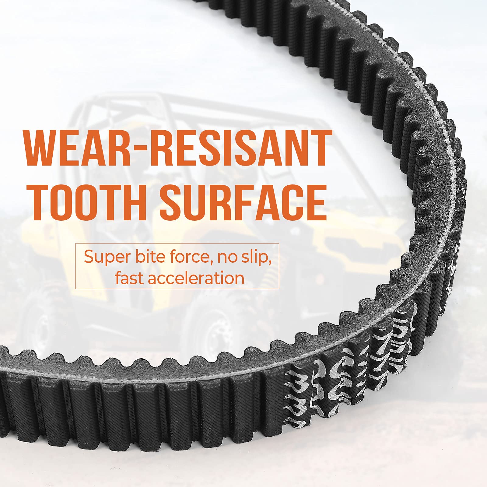 KEMIMOTO ATV/UTV Drive Belt, CVT Belt Compatible with Can-Am Maverick Commander Outlander Renegade OEM Replacement #422280360 71