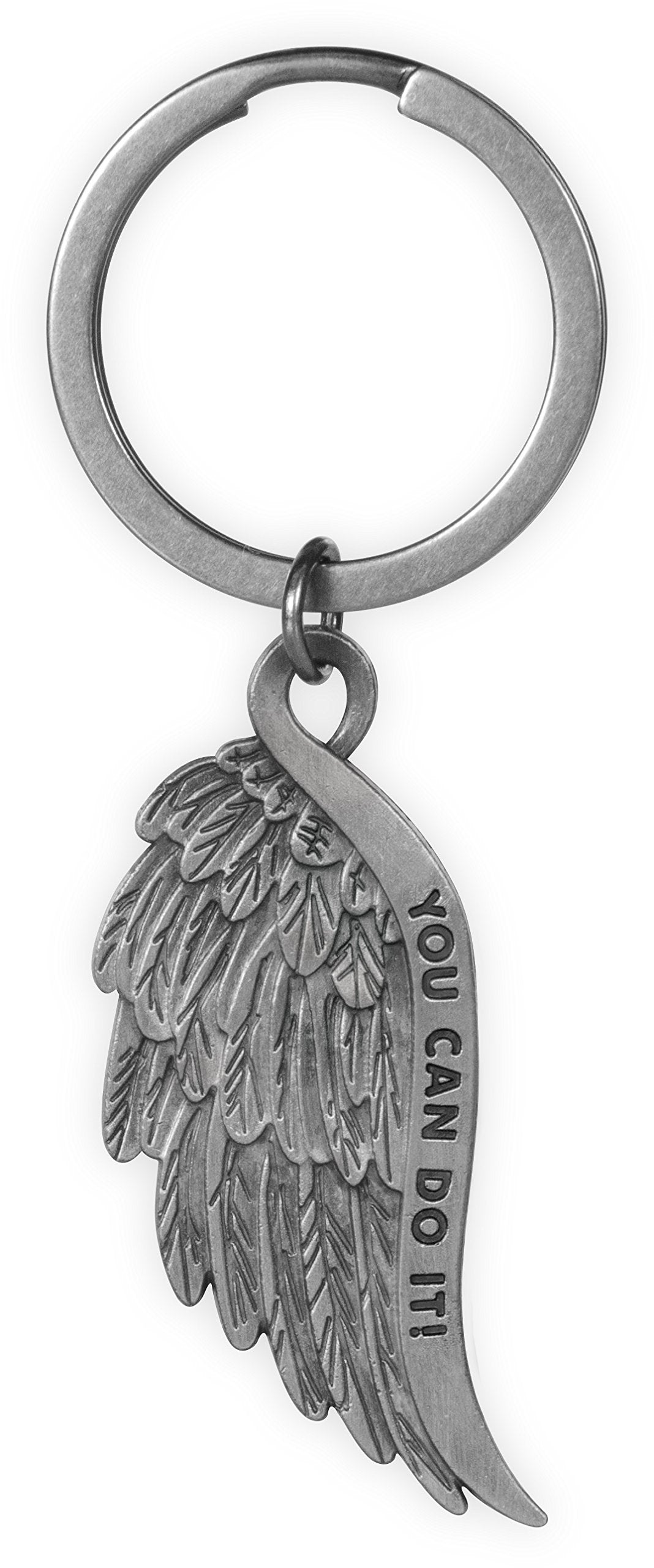 Angelstar Inspire On Key Chain-You Can Do It, Pewter
