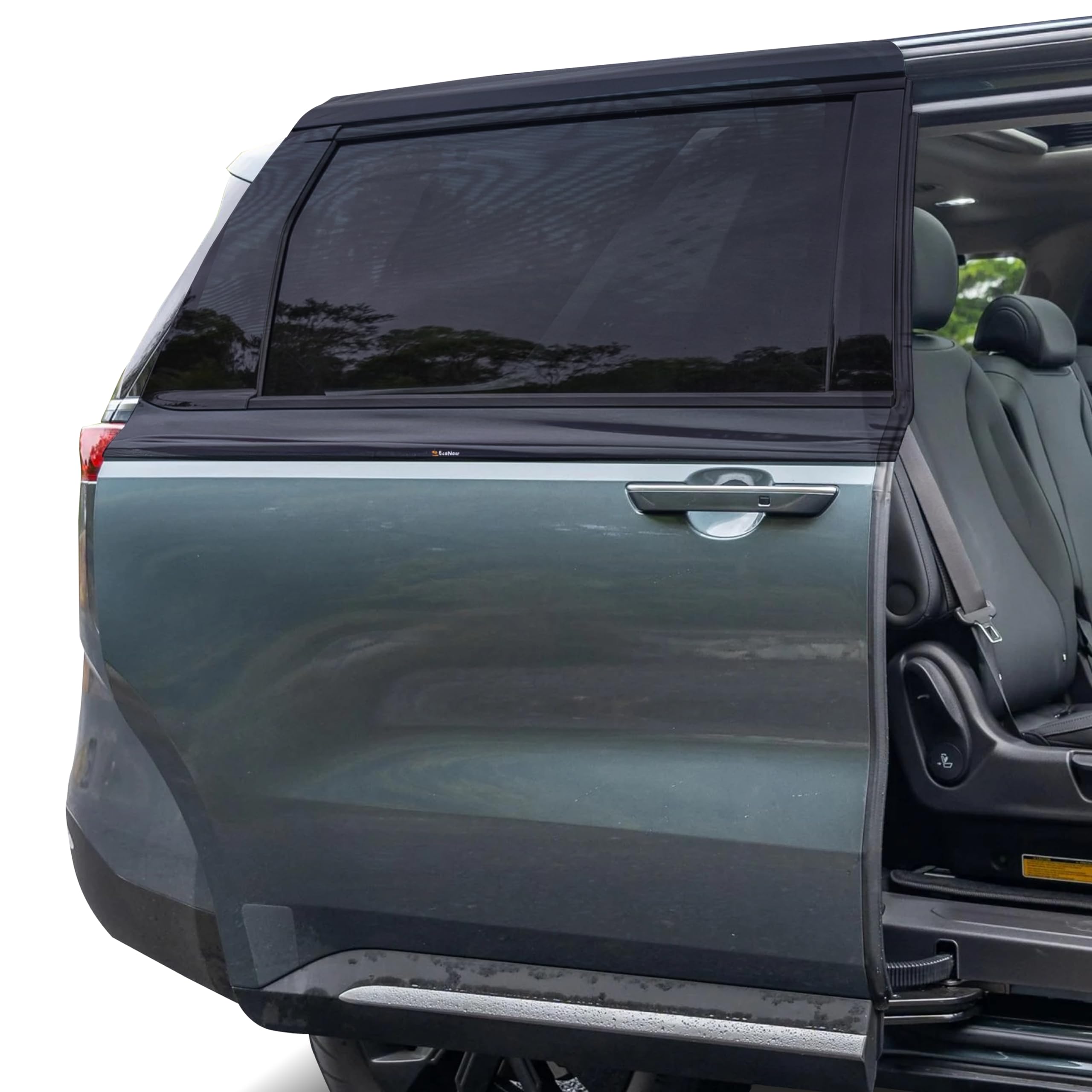 Econour Car Window Sun Shades For Mpv & Minivan Sliding Door Rear Windows | Elastic Mesh Sunshade For Baby & Passenger Comfort |