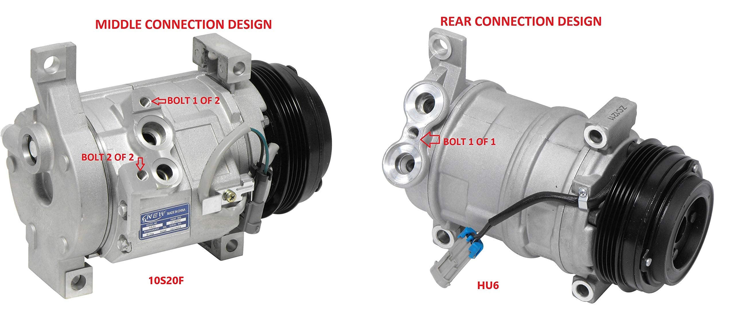 Uac Co 29002C A/C Compressor , Grey
