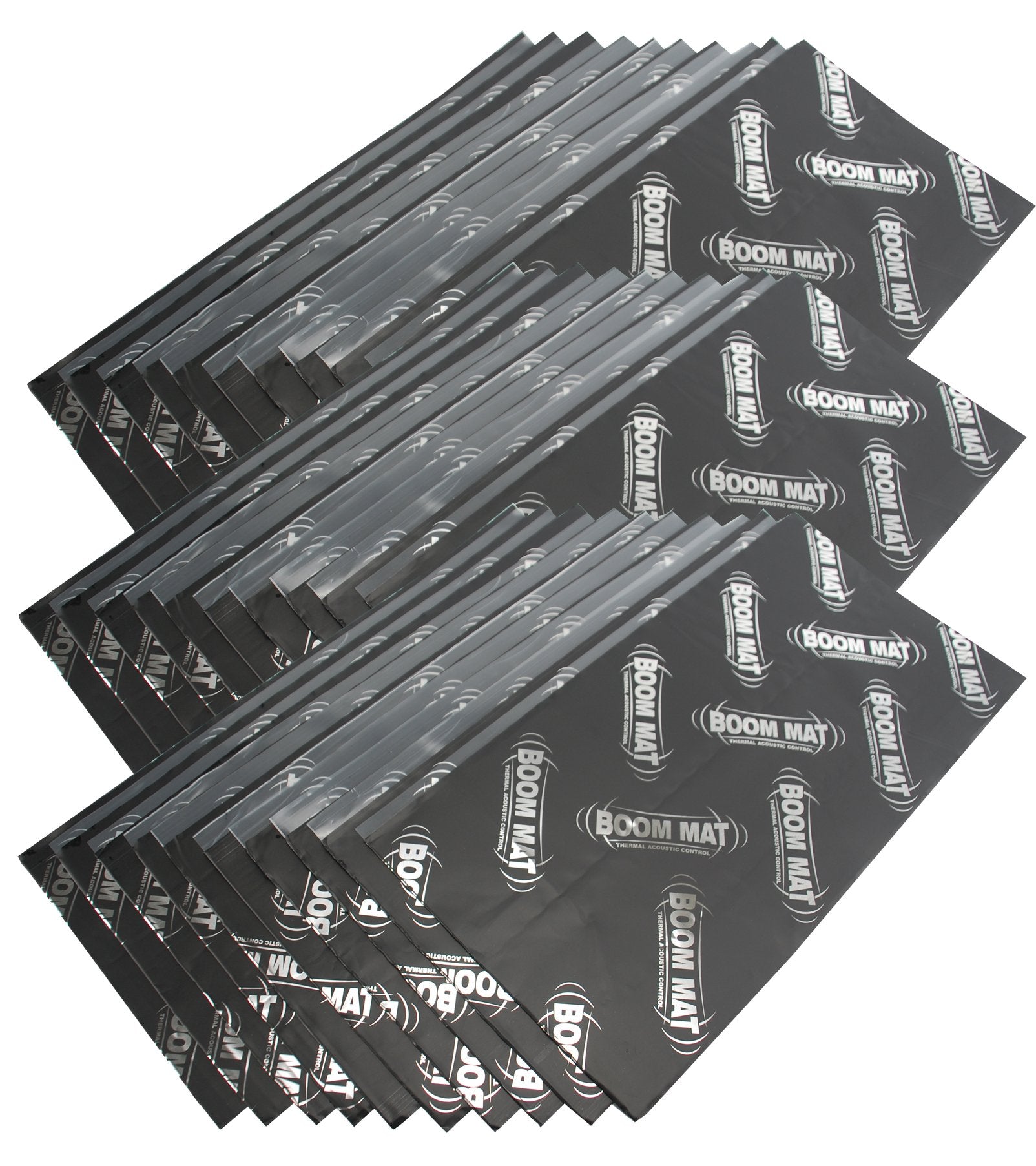 Design Engineering 050214 Boom Mat Sound Damping Material with Adhesive Backing, 12.5 x 24 x 2mm (Pack of 30)