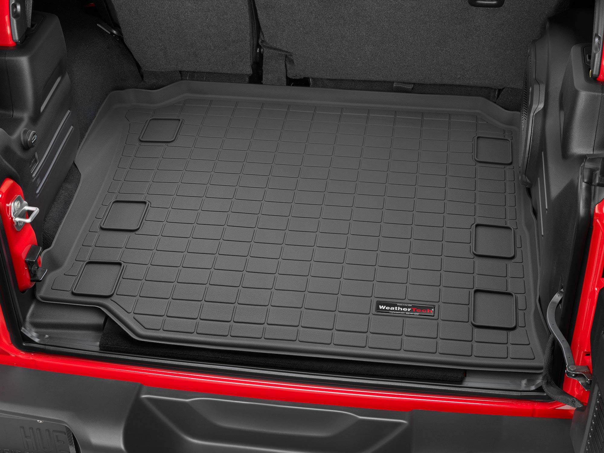 Weathertech Cargo Trunk Liner For Jeep Wrangler Unlimited 4-Door, Wrangler 4-Door - Behind 2Nd Row (401188) Black