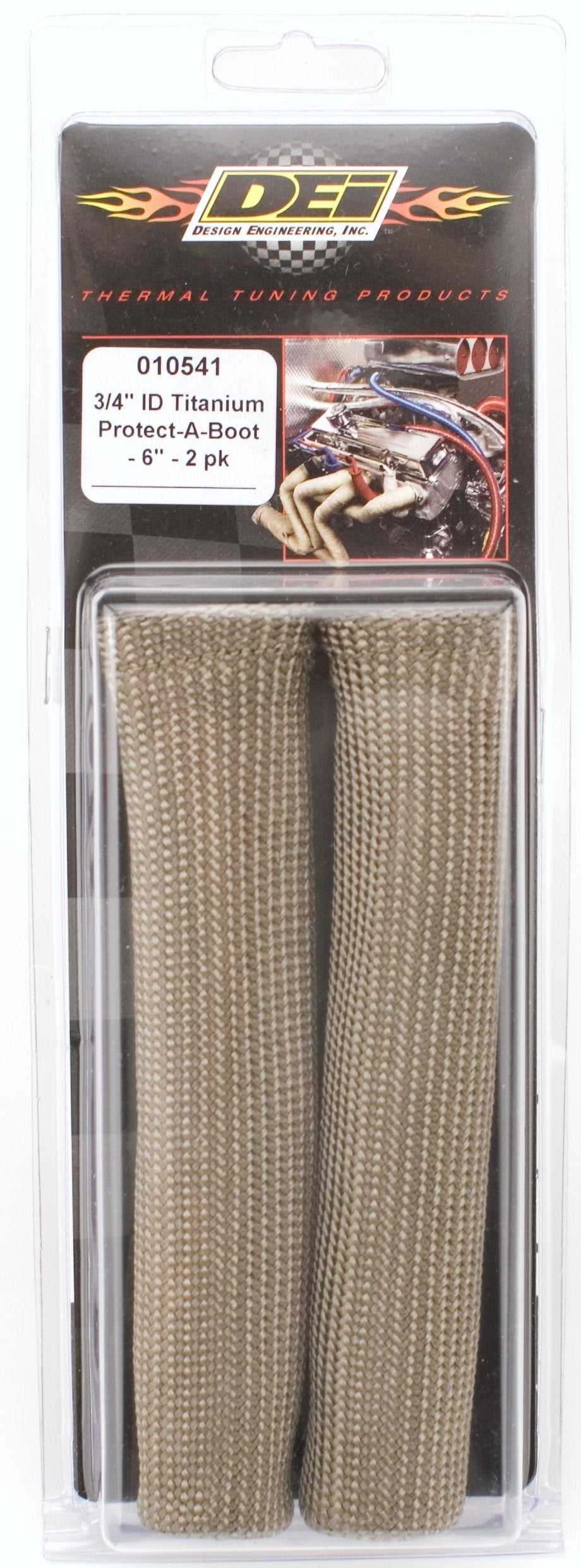 Design Engineering 010541 Titanium Protect-A-Boots 6 Spark Plug Boot Protector Sleeves (Pack Of 2)