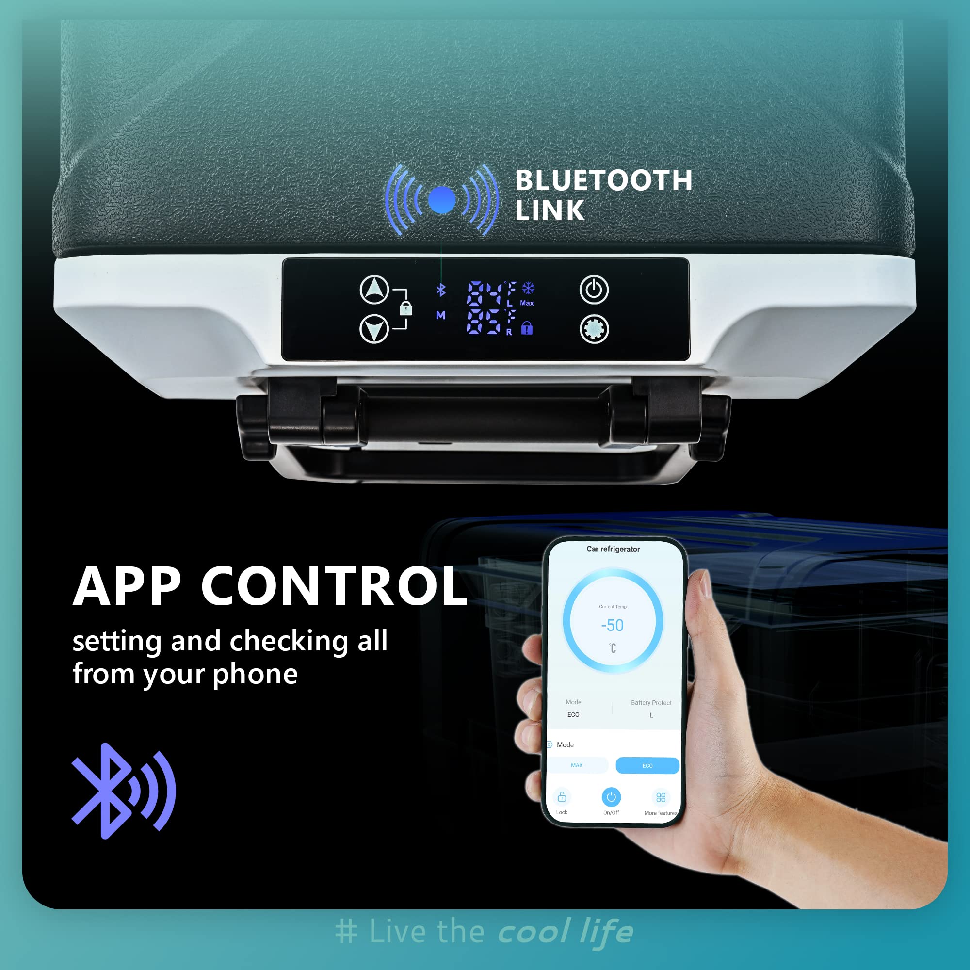 Euhomy 12 Volt Refrigerator, 37Qt(35L) 12V Fridge, Electric Cooler 12/24V Dc 120-240V Ac -4?~68?, 12V Freezer Removable Divider,