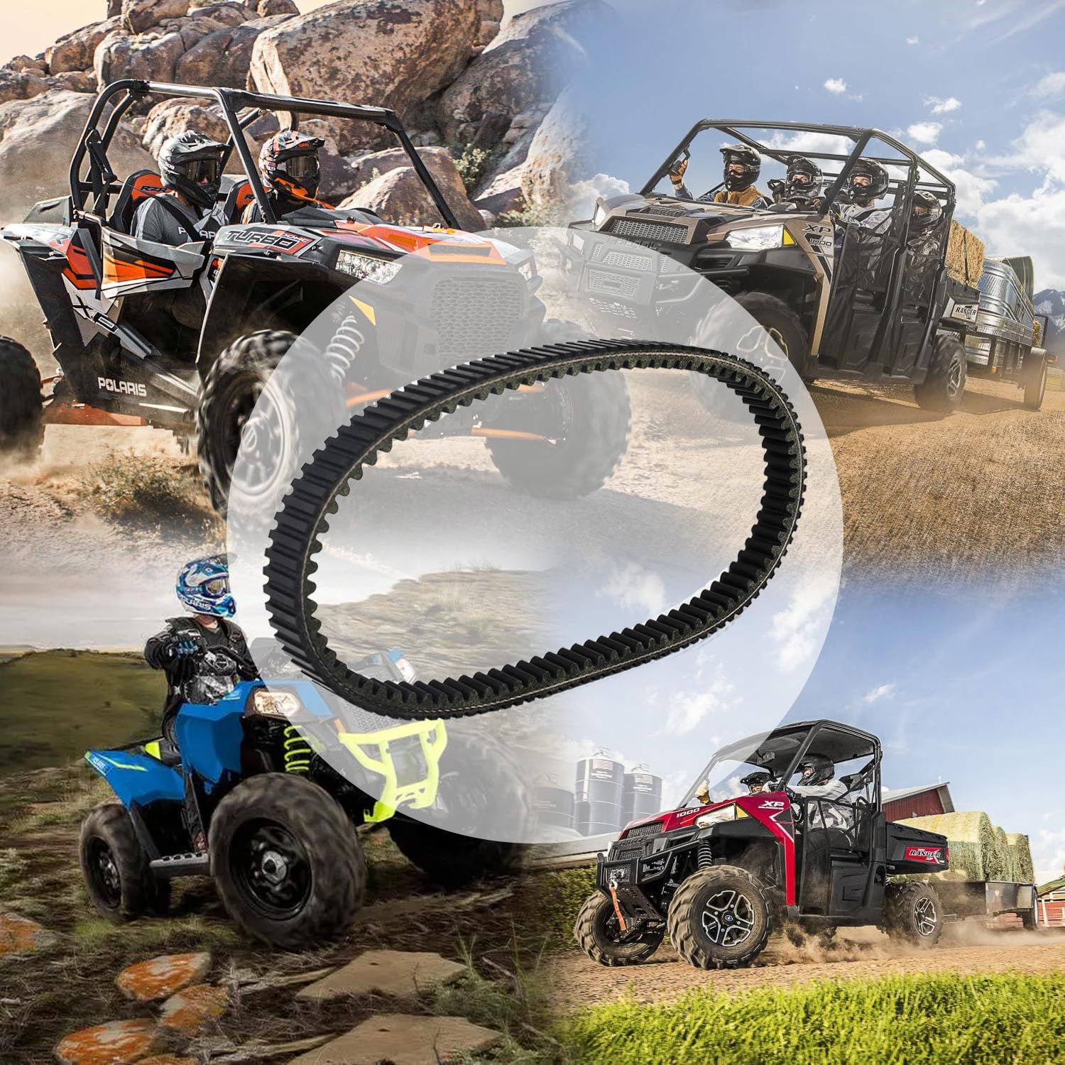 MOTOBULL ATV/UTV CVT Can-am Drive Belt 420280360 715000302 715900030 Compatible with Commander 800 1000 Maverick 1000R Max Outla