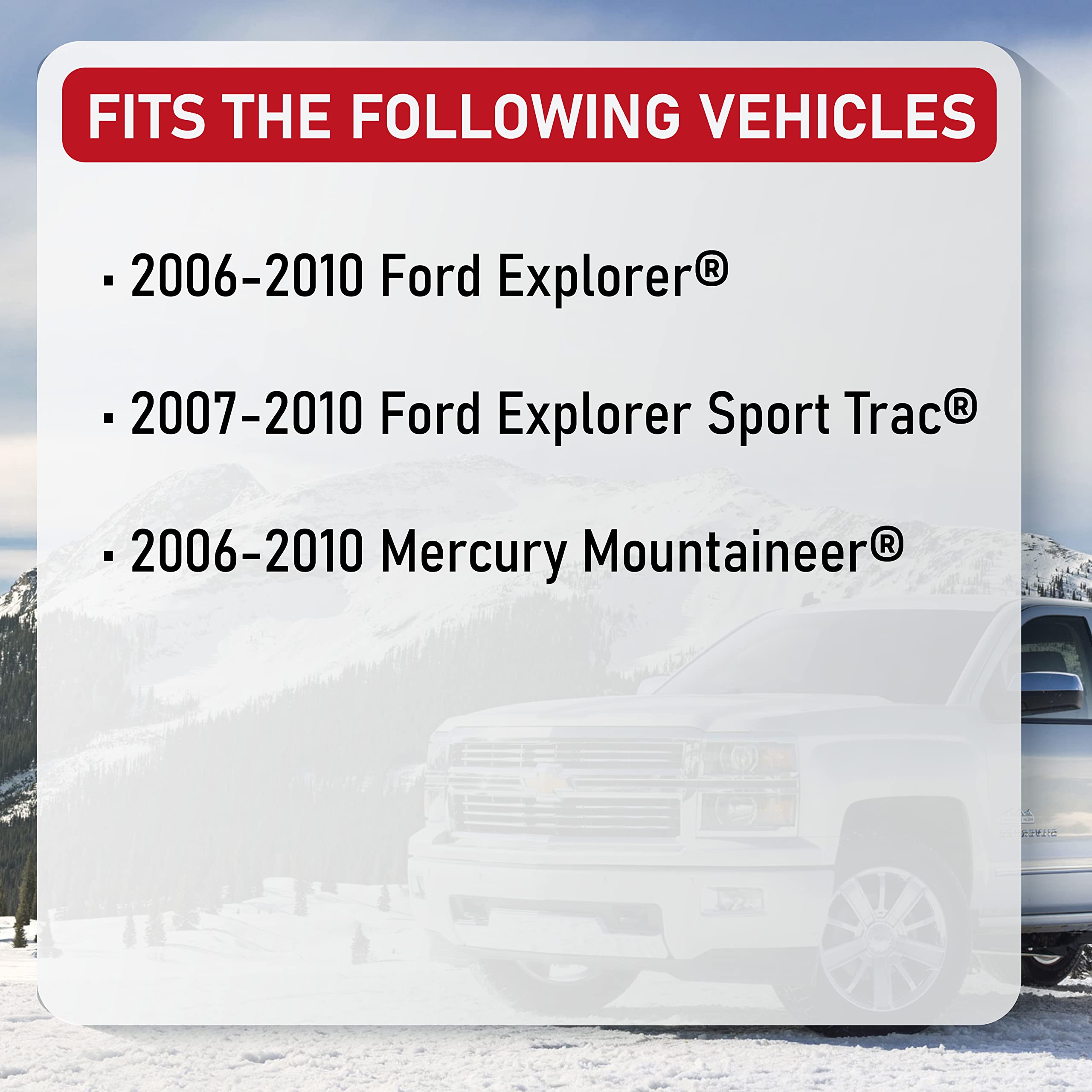 Replacement Front Wheel Hub Bearing Assembly - Compatible With Ford And Mercury Vehicles - Explorer, Explorer Sport Trac, Mounta