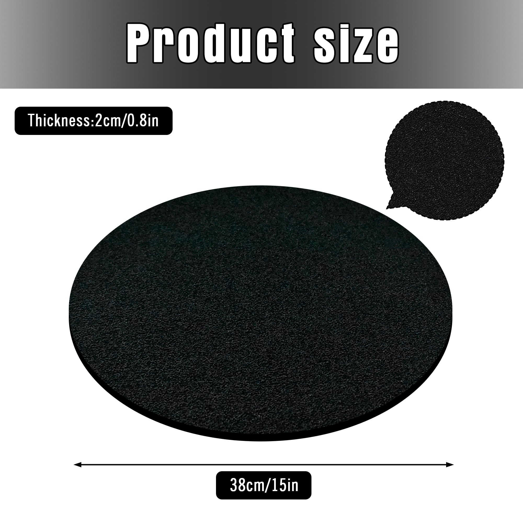 FEICHANGHAO 3 Pcs Oil Drain Splash Pad, 15'' Round No Splatter Pad Oil Splash Pad Fits Most Oil Drains Anti Splash Oil Change Ma