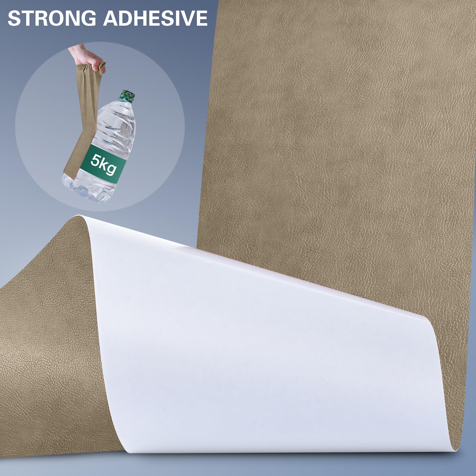 Self Adhesive Leather Repair Patch Kit, 31.3 In X 16 In Large Vinyl Leather Repair Tape For Furniture, Car Seat, Couch, Sofa, Ch