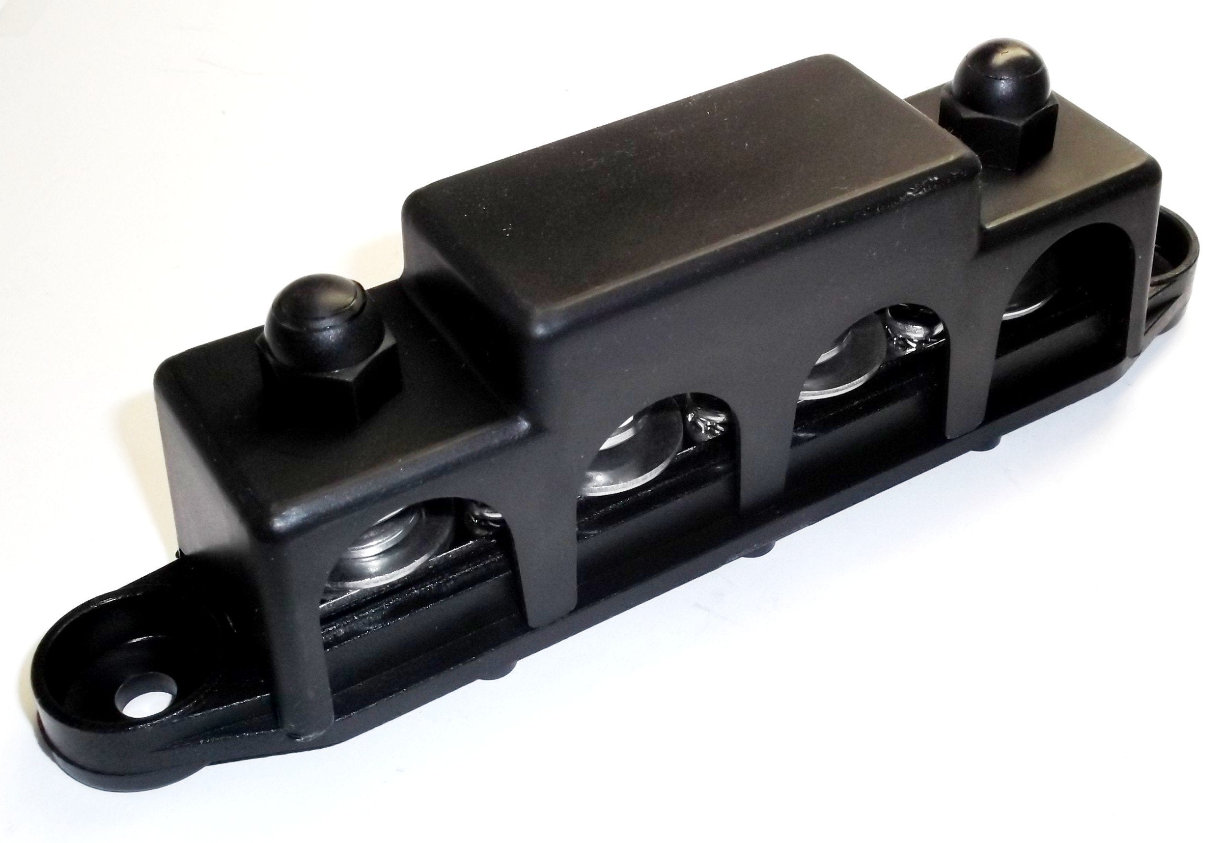 Fastronix 5/16'' 4 Stud Stainless Steel Ground Distribution Block With Cover