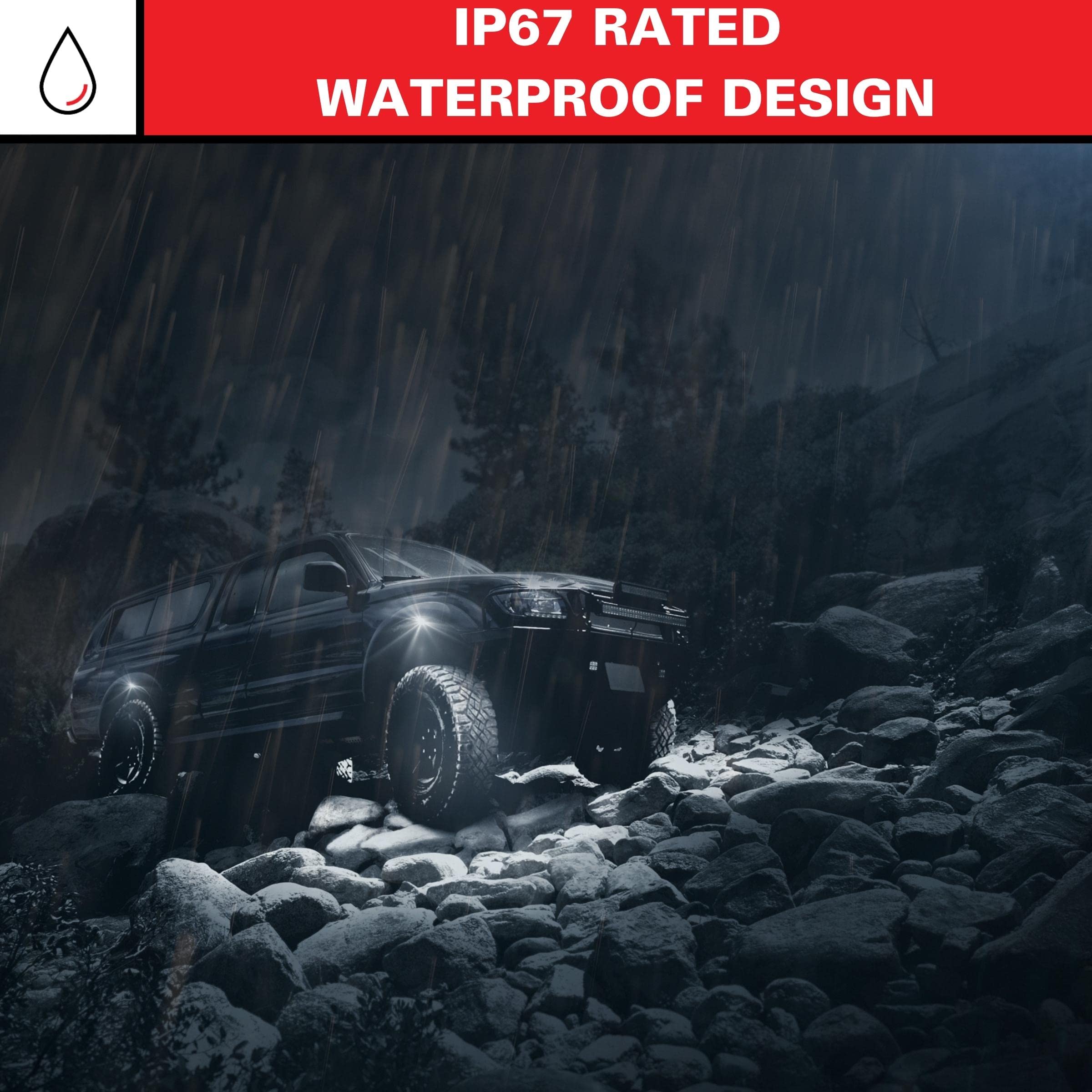 Blazer International 195C3072K 3'' Led Cube Off-Road Light Bar With Flood Beam