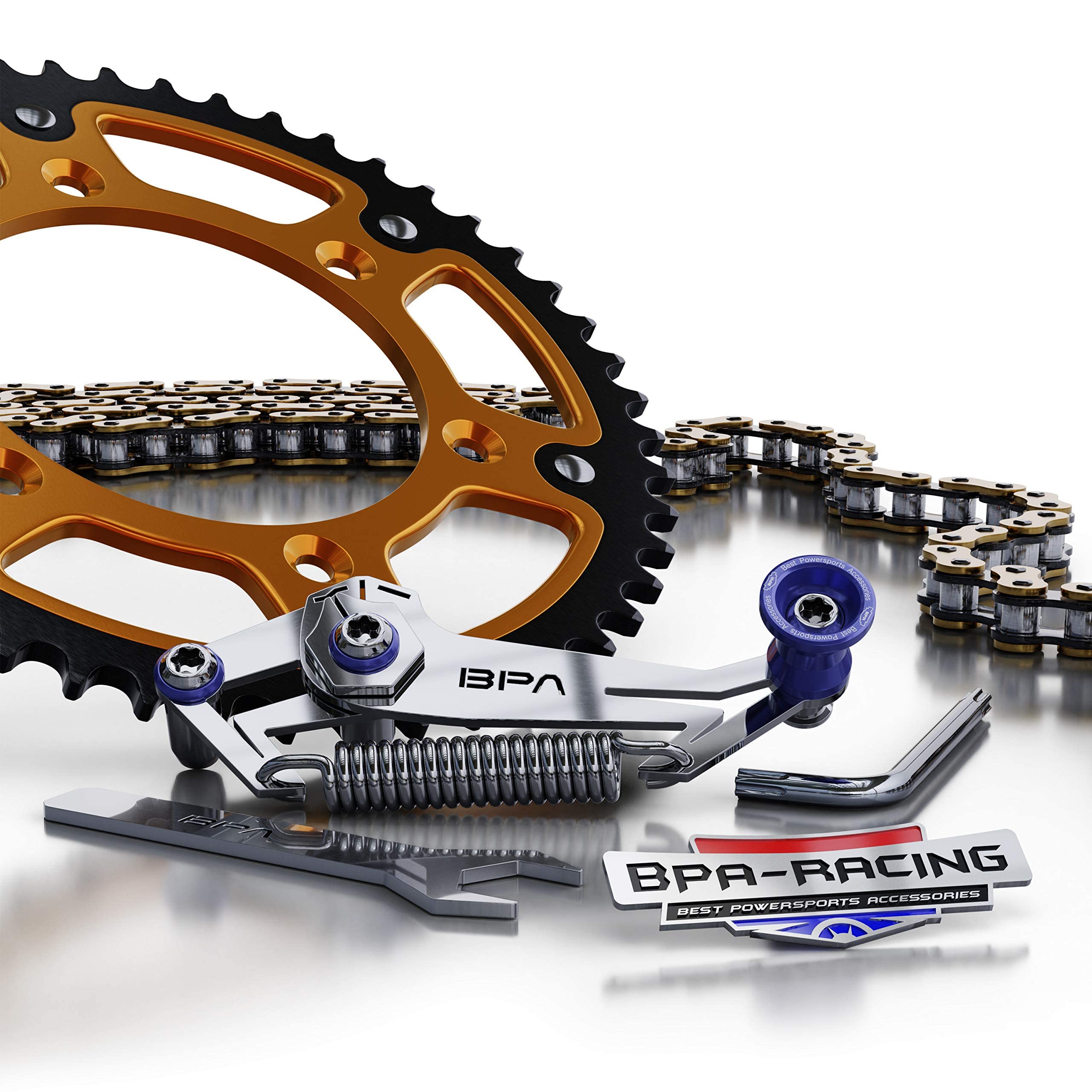 Bpa-Racing Motorcycle Chain Slack Adjuster Tool - Innovative Chain Tensioning Tool For Easy, Quick & Precise Chain Slack Adjustm