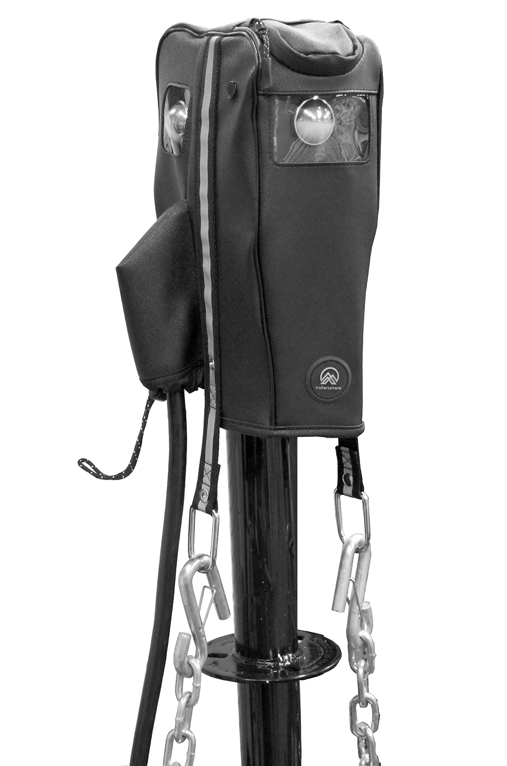 Clever Cover For Husky/Suspension Pro Jacks By Trailersphere Custom Electric Tongue Jack Cover For Trailer, Rv, Camper, Chains Holder,Plug Protector,Waterproof (Husky Brute/Suspension Pro Jacks Cover)