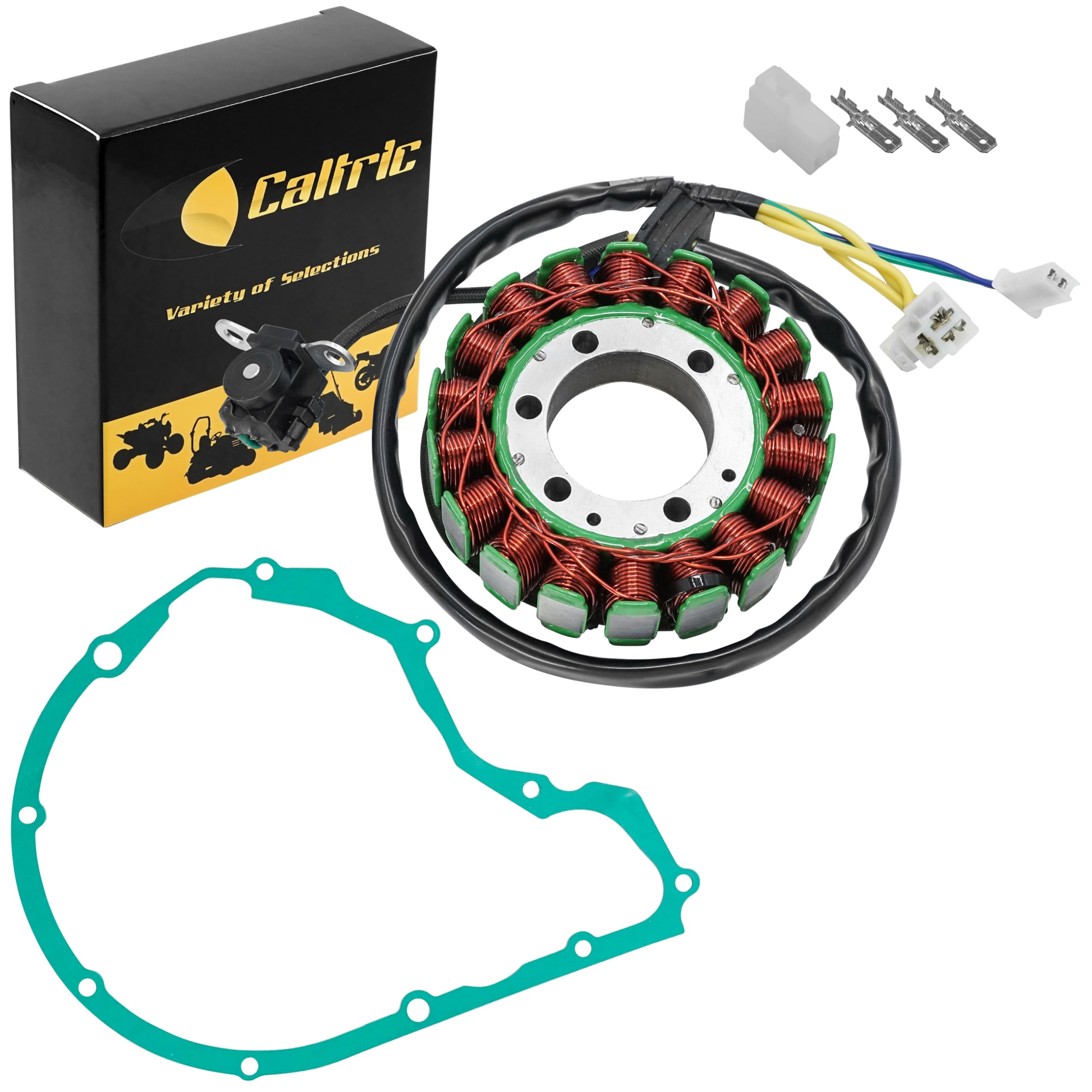 Caltric Stator & Gasket Compatible with Suzuki Vs800Gl Vs-800Gl Intruder 800 Gl 1996-2004