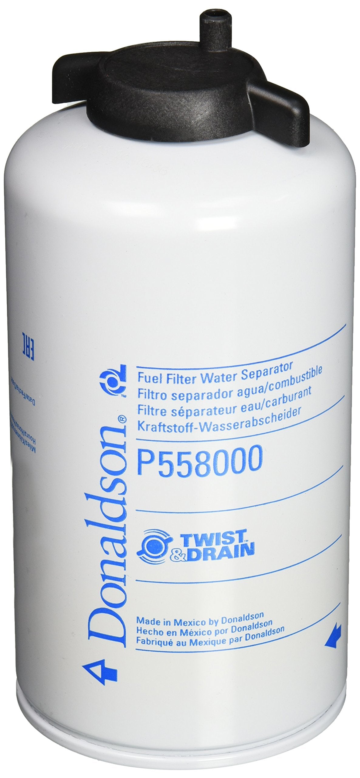 Donaldson P558000 Fuel Filter, Water Separator, Spin-on