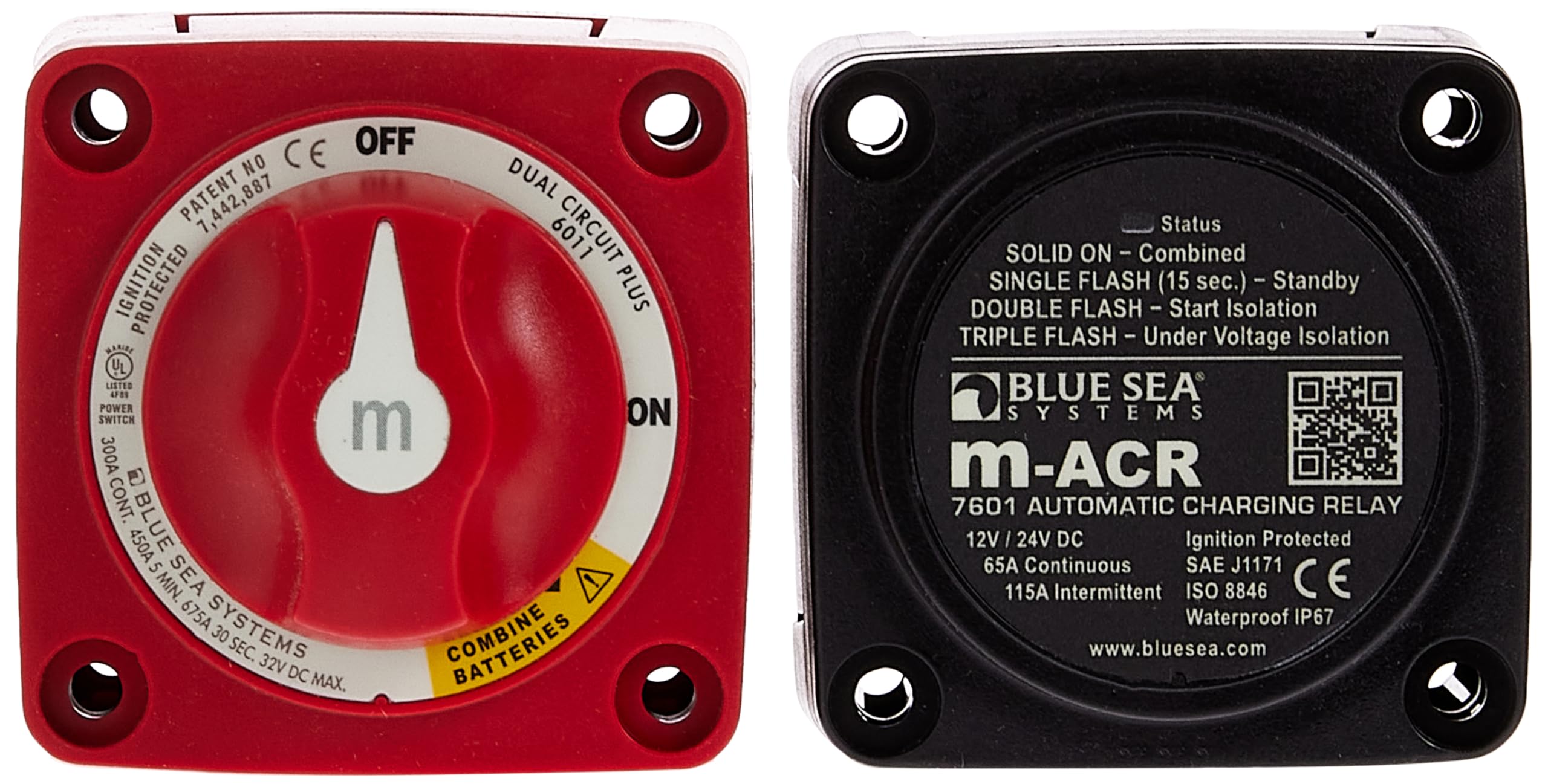 Blue Sea Systems 7649 Mini Add-A-Battery Kit, 65A