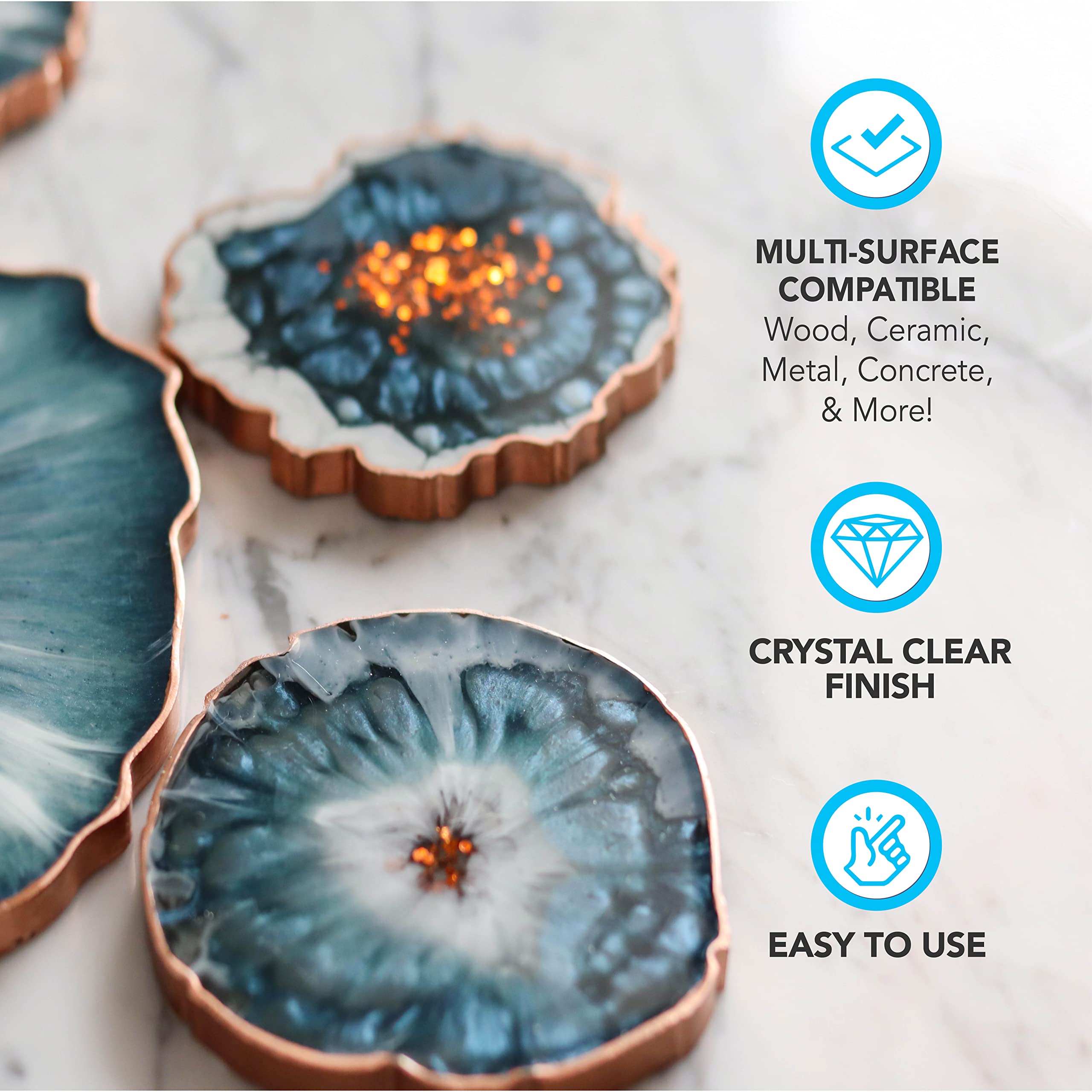 Promise Epoxy - 32 Ounce Kit of Pro Polish (16oz) & Cleaner (16oz), Specially Formulated for Epoxy Resin & High Gloss Finishes,