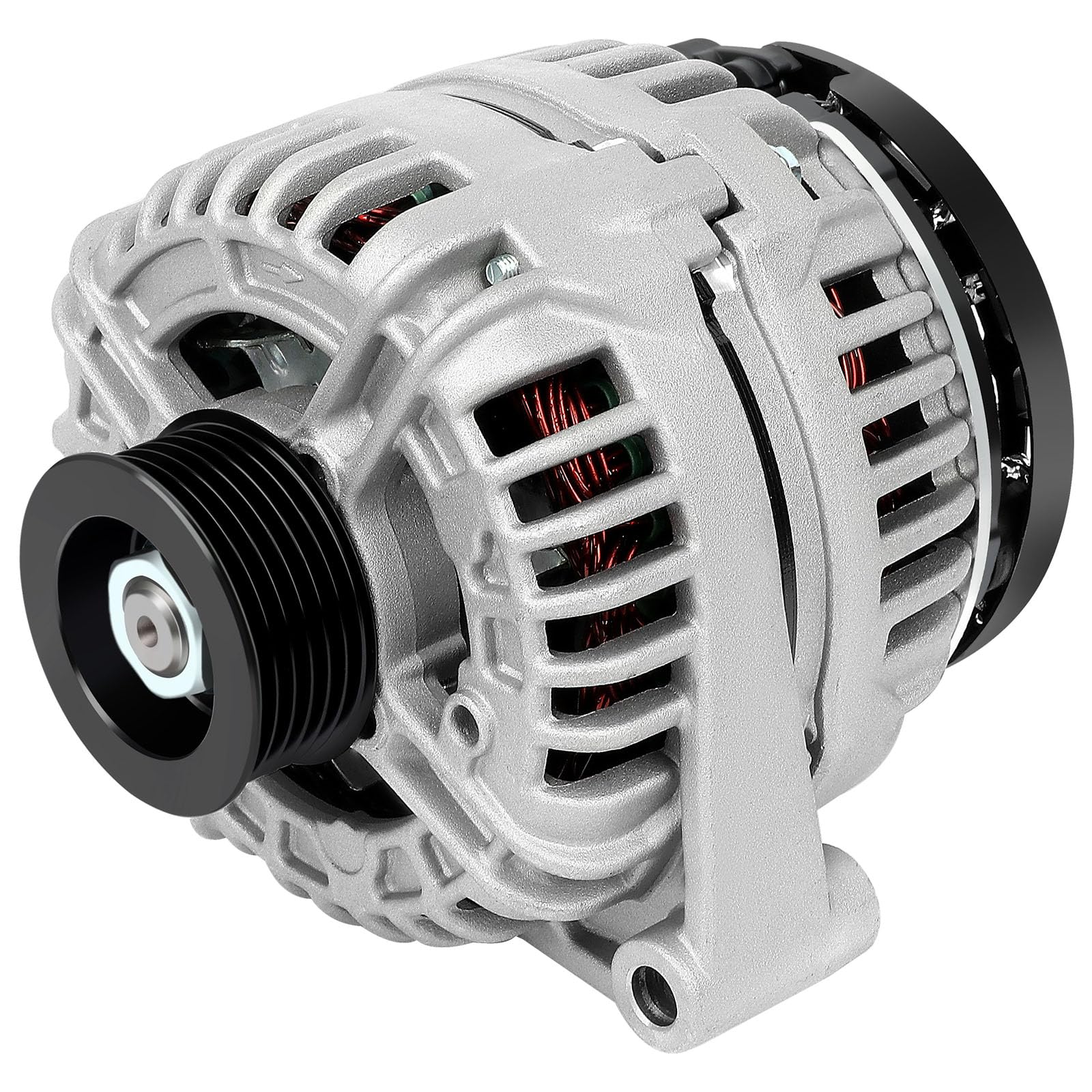 SCITOO Alternator Fits for Chevy for Impala V6 3.5L 3.9L 2006-2011, for Monte Carlo V6 3.5L 3.9L 2006-2007 - 12V 125Amp CW 6-Gro