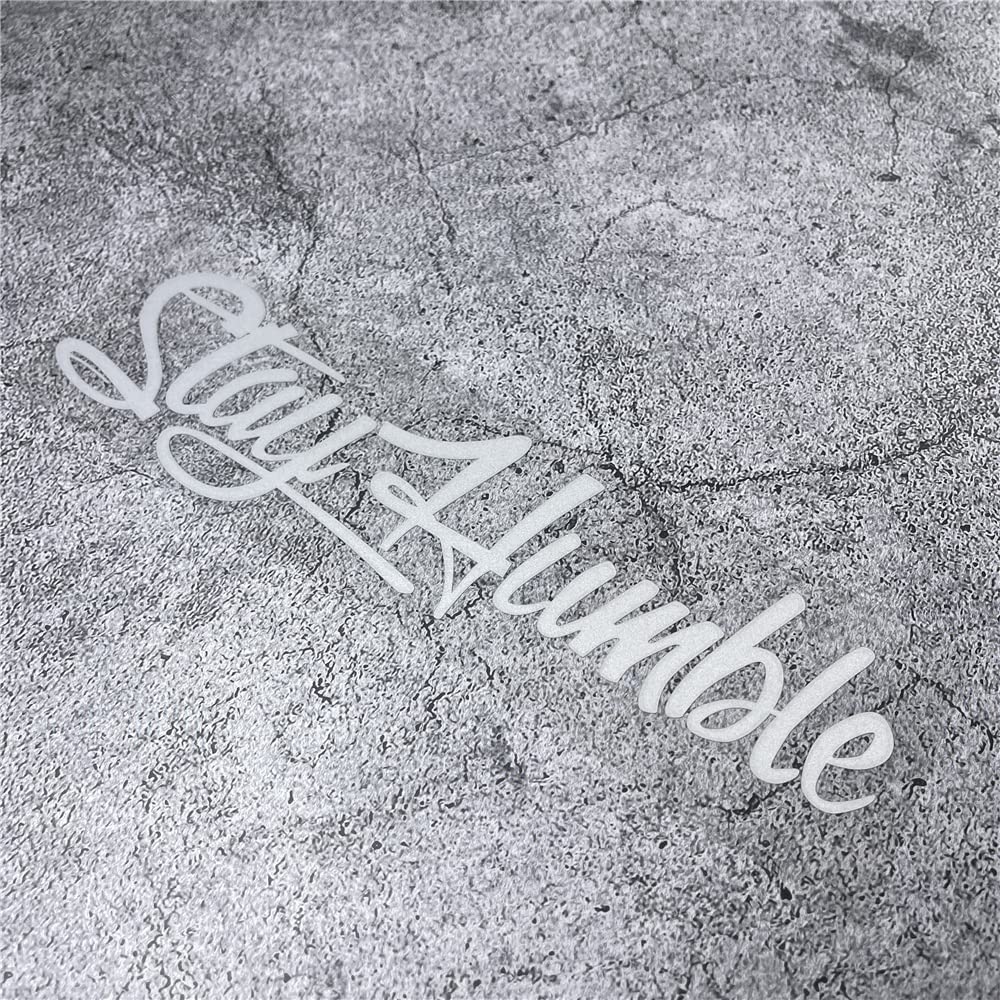 Car Stickers For Stay Humble Auto Front Rear Windshield Window Decal Vans Truck Window Tail Decoration (500X125Mm, Silver White)